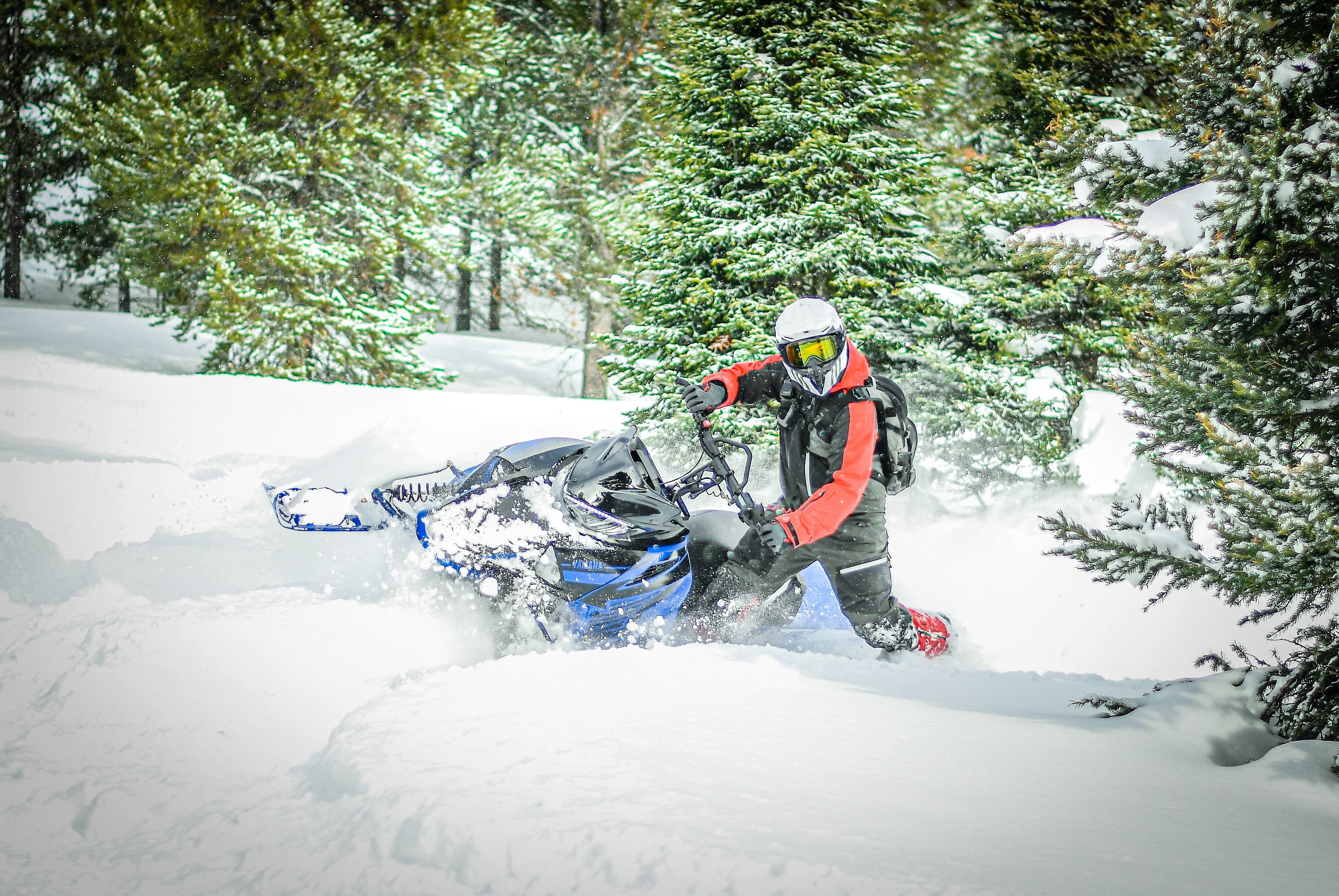 La Mountain Max ES avec sa chenille de 165 pouces équipée de talons de trois pouces et ses skis de montagne, saura procurer beaucoup de plaisir aux adeptes dans les conditions de neige profonde.