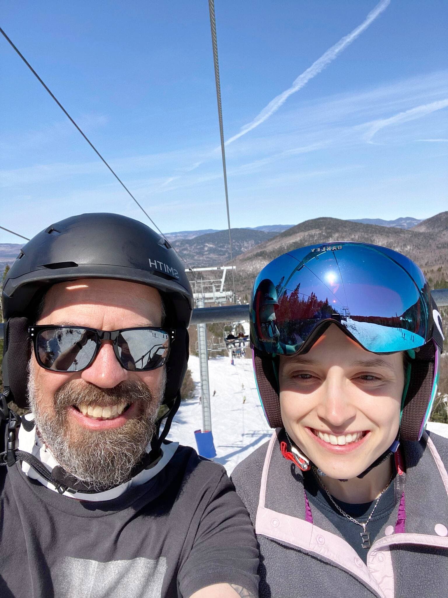 Stéphane Ferry et sa fille Elizabeth, cette semaine au Mont-Tremblant