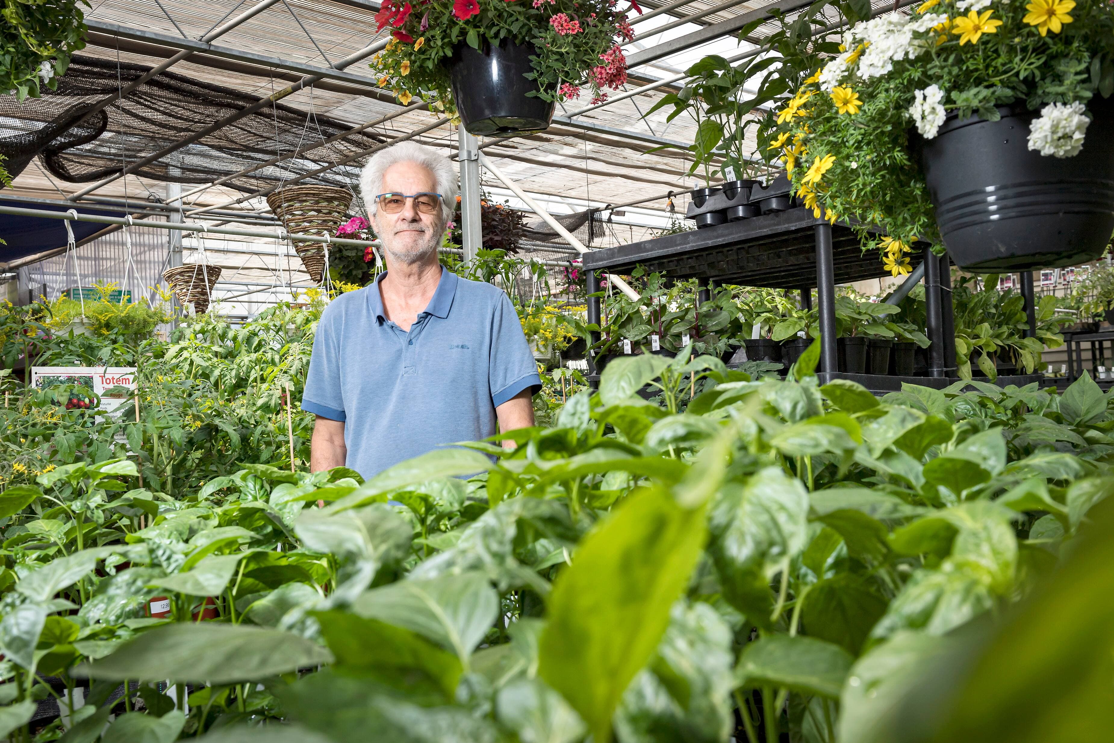 Pierre Potvin, propriétaire de Frank Fleuriste.