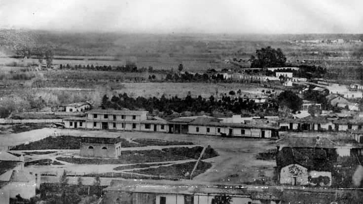 Première photographie connue de Los Angeles, en 1860.