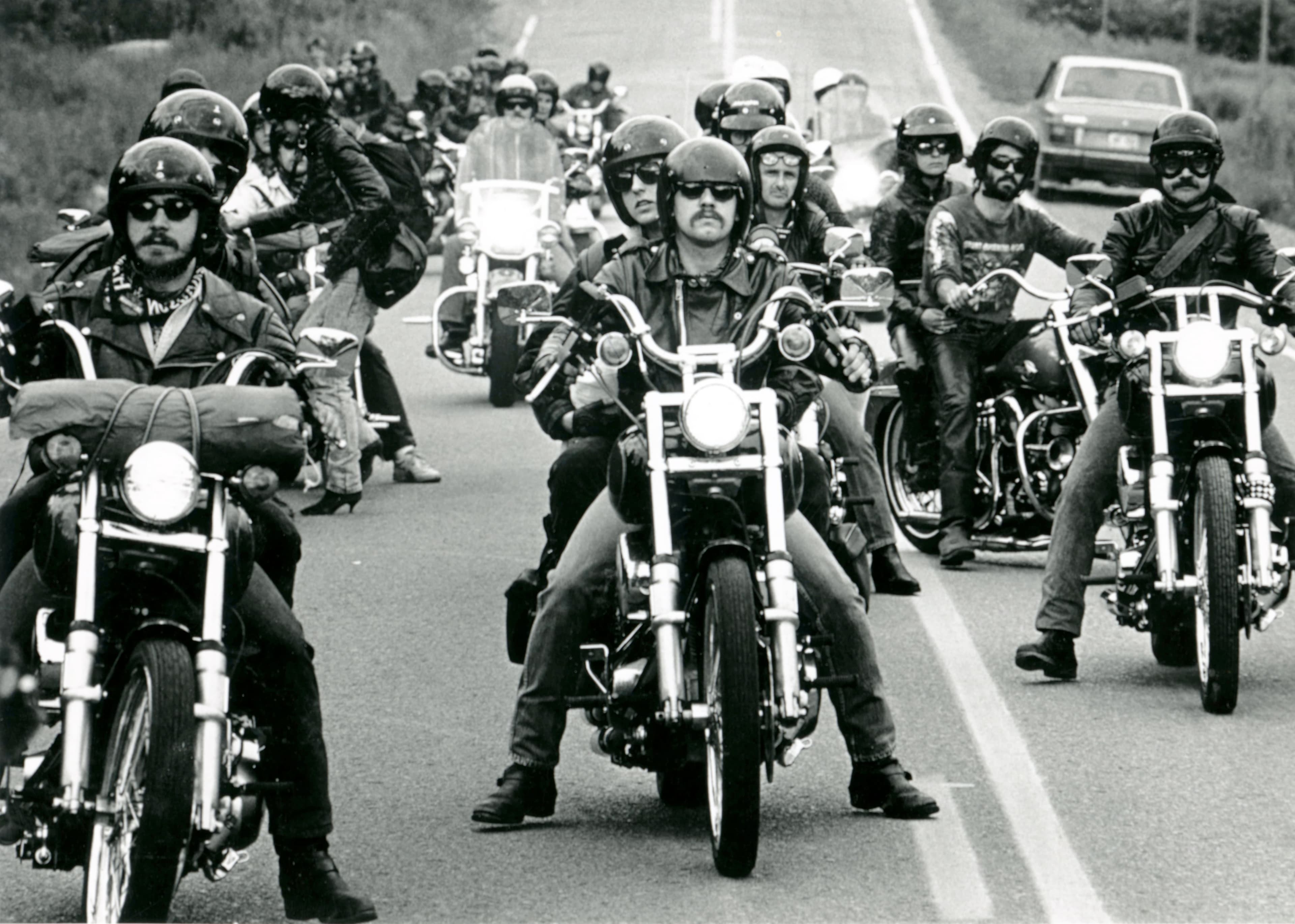 Les Hells ont organisé un rassemblement de milliers d’amateurs de moto en juin 1988 à Pont-Rouge.