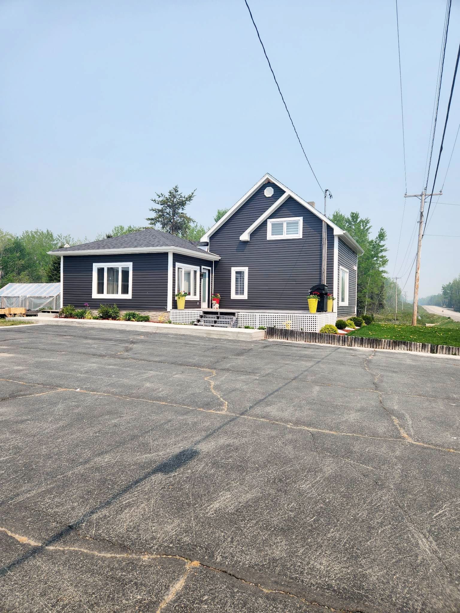 La maison d'Amina Nadeau, qu'elle craint de perdre si le feu atteint la ville de Normétal.