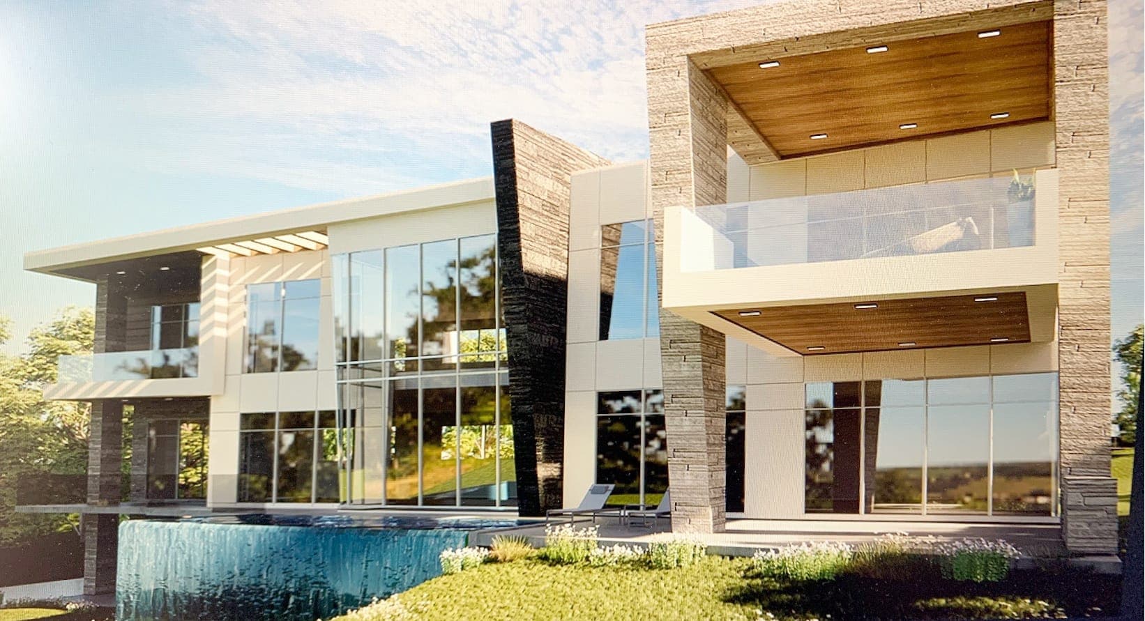 Image projetée de la maison à construire de Stéphan Huot à Lac-Beauport.