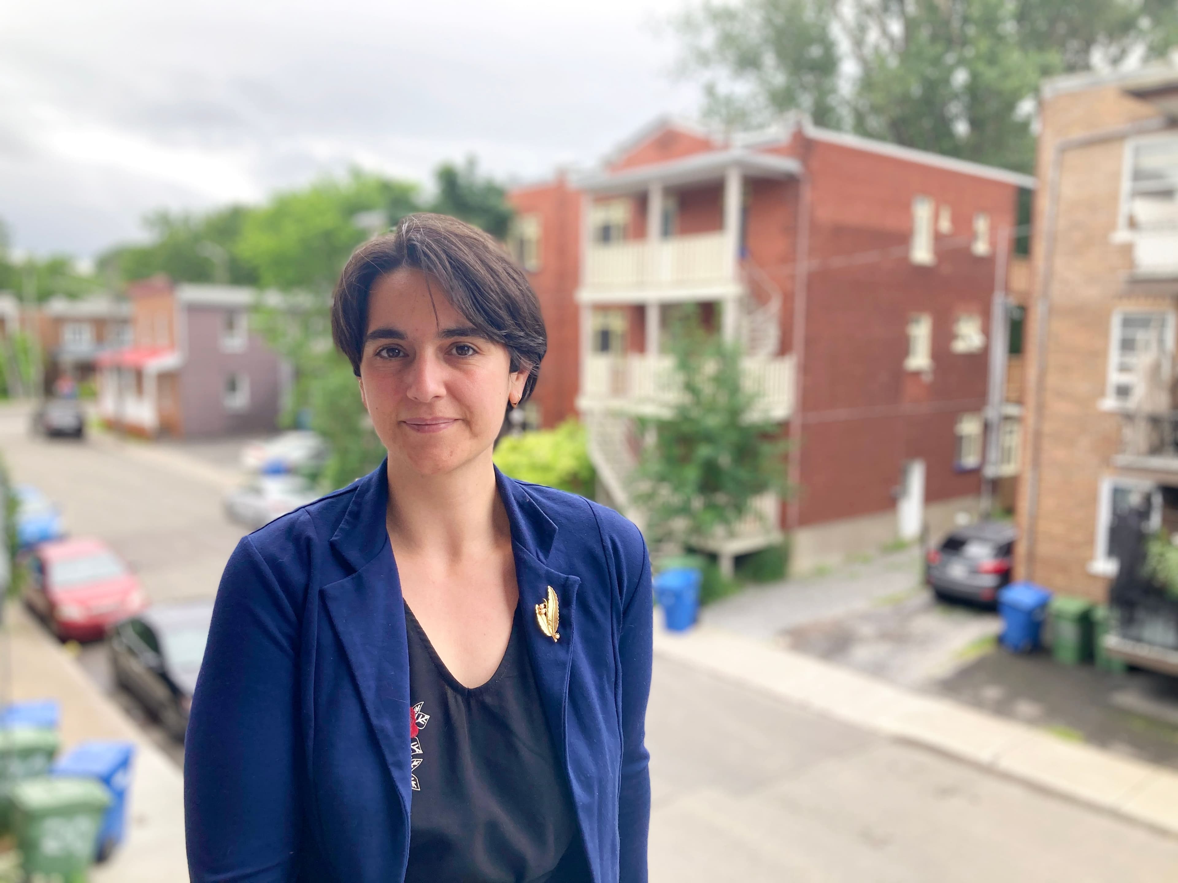 Gaëlle Ferlay est administratrice du groupe Buy Nothing du quartier Limoilou à Québec