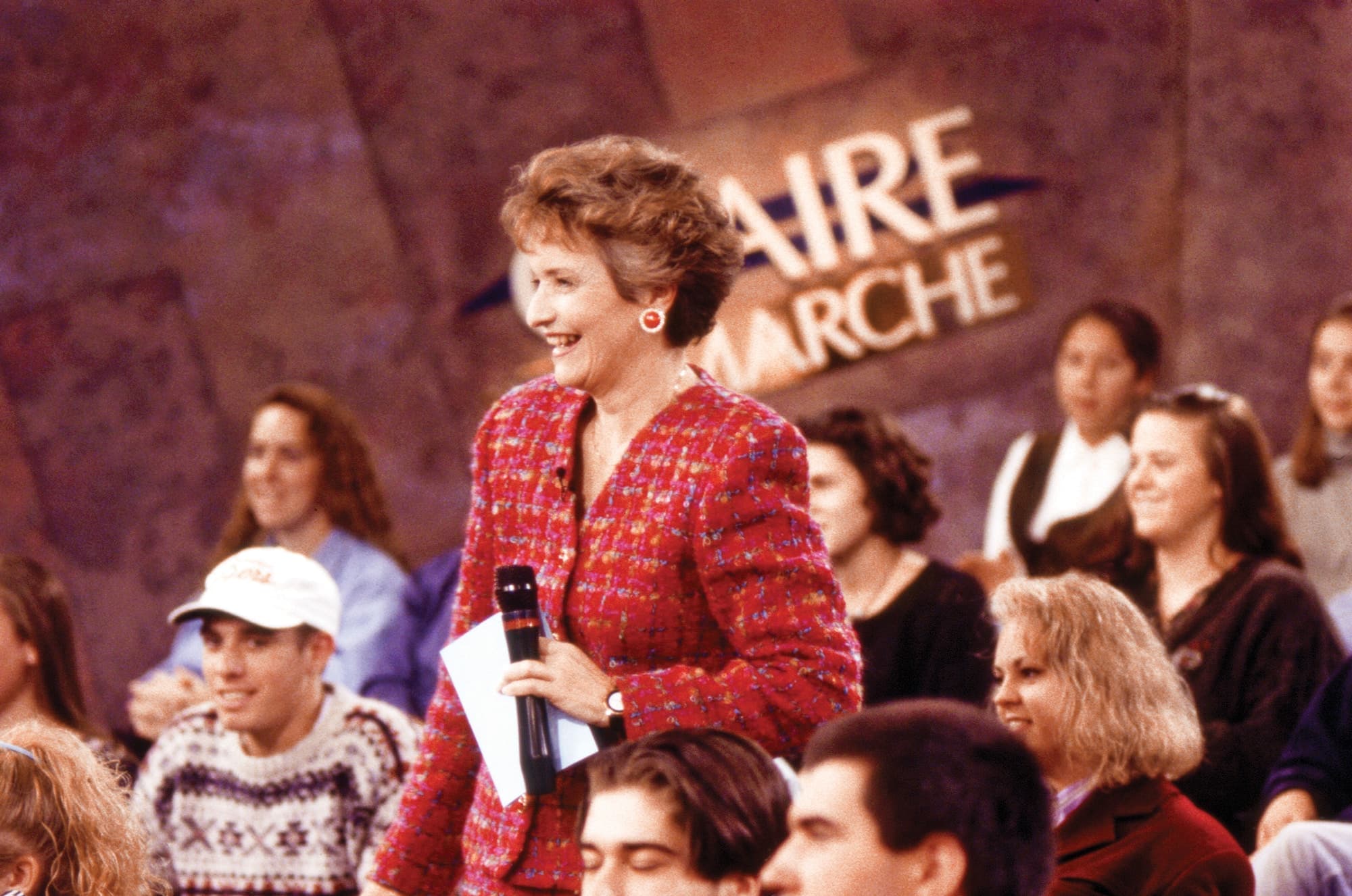 Sur le plateau de Claire Lamarche.