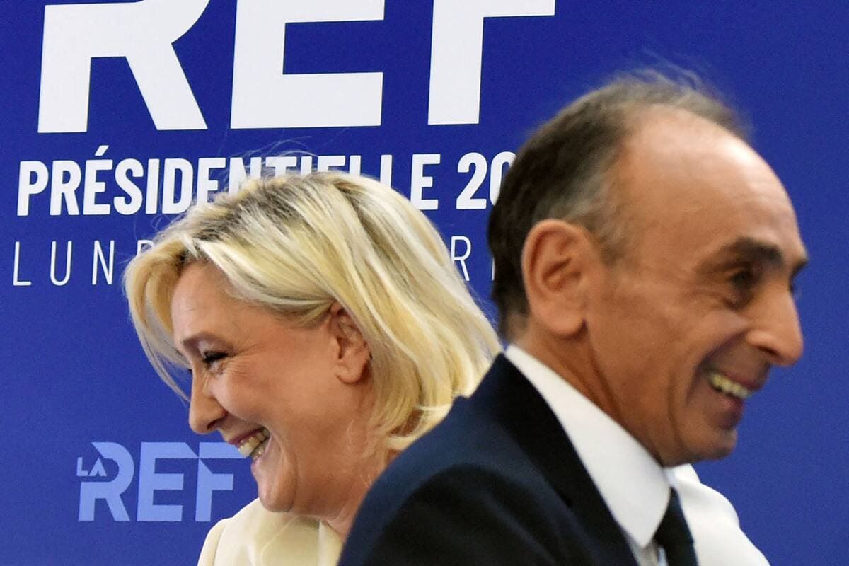 Marine Le Pen et Eric Zemmour.