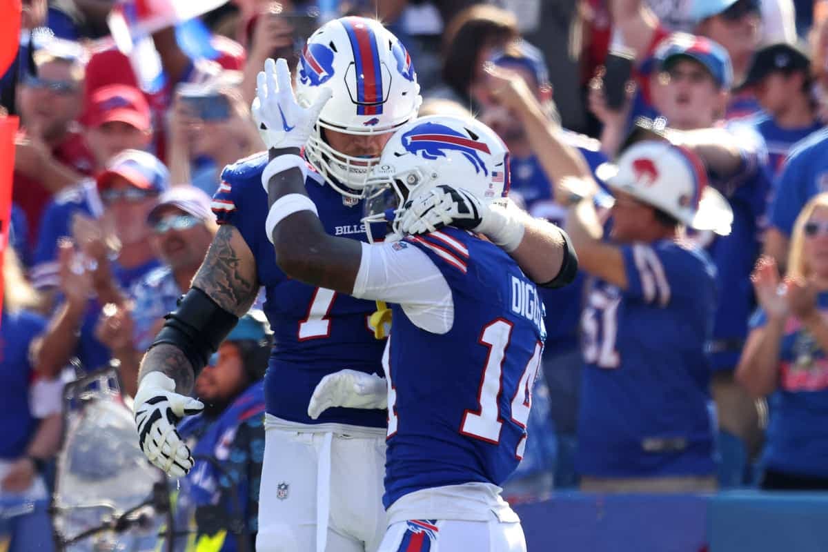 Stefon Diggs et l’attaque des Bills ont inscrit six touchés aux dépens des Dolphins.