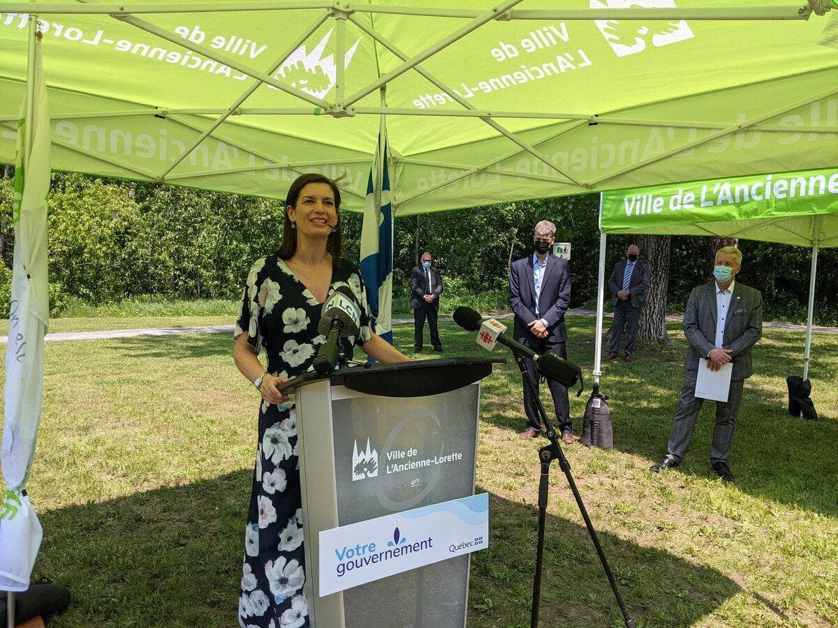 La ministre responsable de la Capitale-Nationale, Geneviève Guilbault