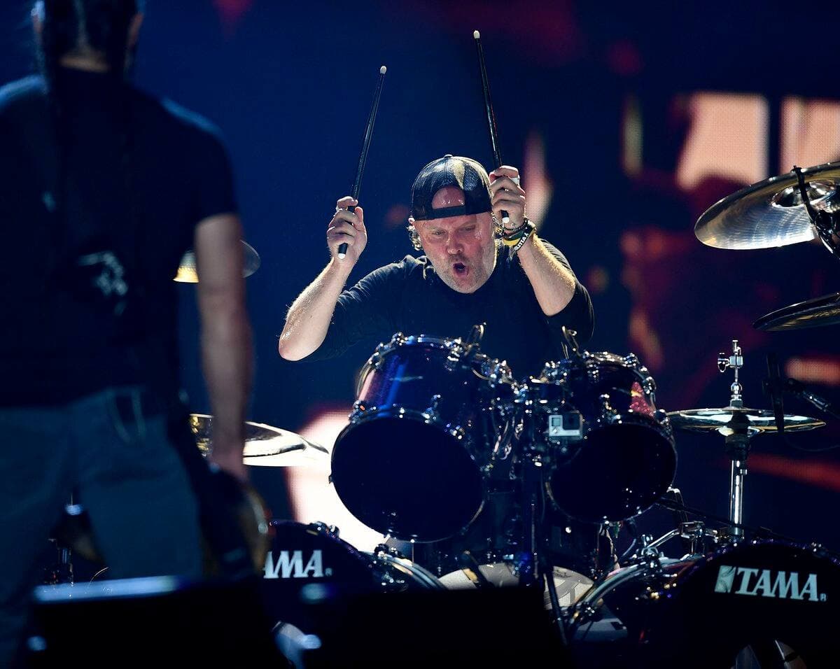 Lars Ulrich, batteur de Metallica.