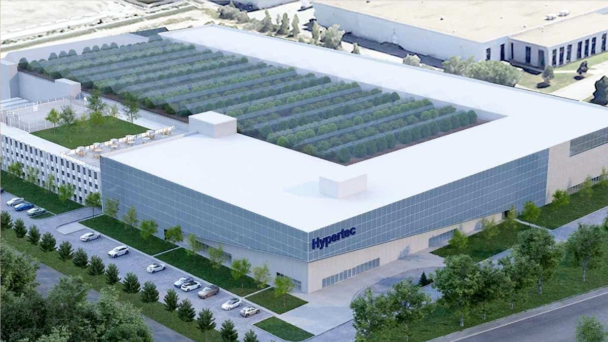 Le futur siège social d’Hypertec est actuellement en construction dans l’arrondissement de LaSalle, à Montréal.