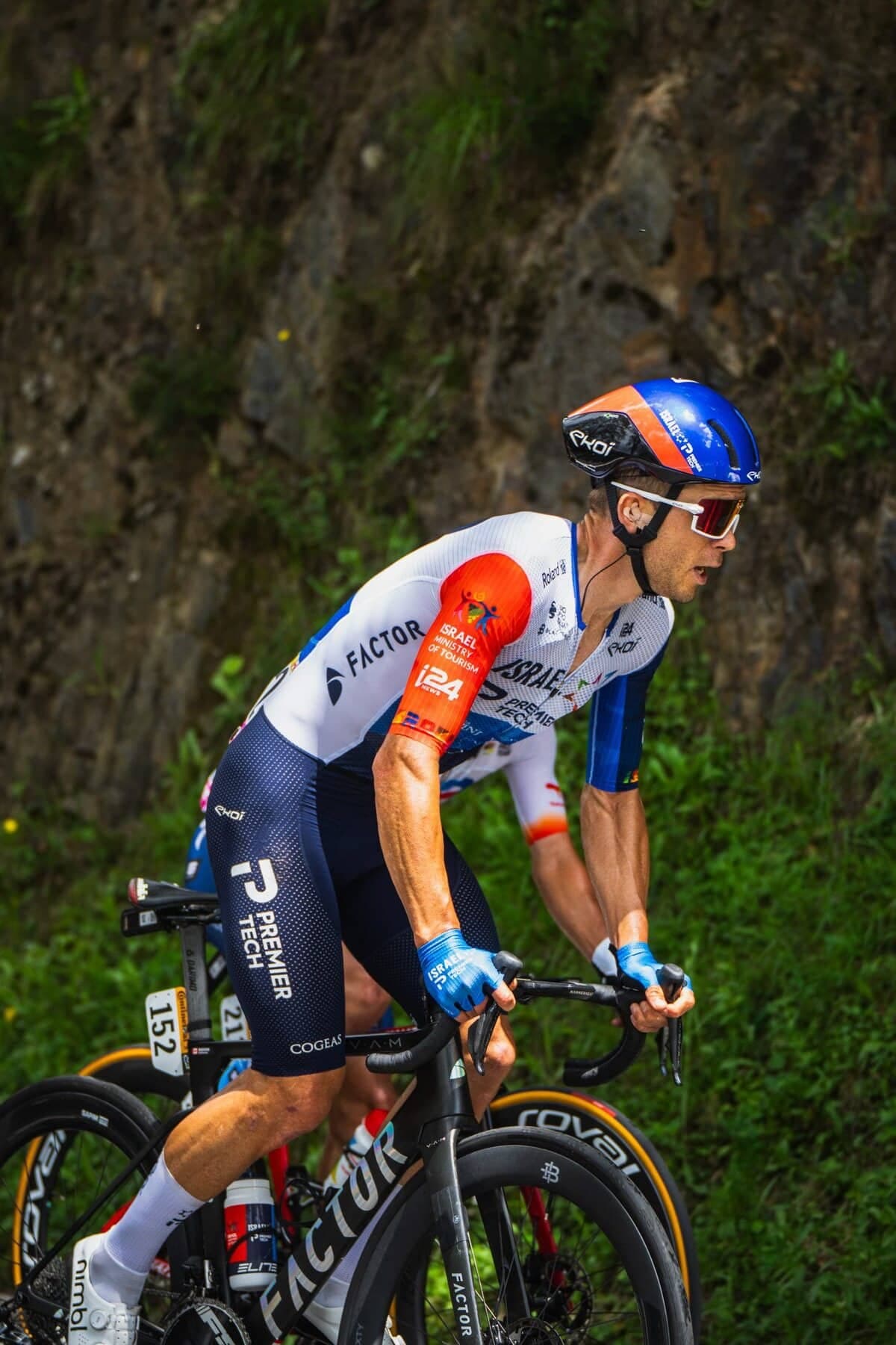 Guillaume Boivin pendant la 2e étape entre Vitoria-Gasteiz et Saint-Sébastien. 2 juillet 2023