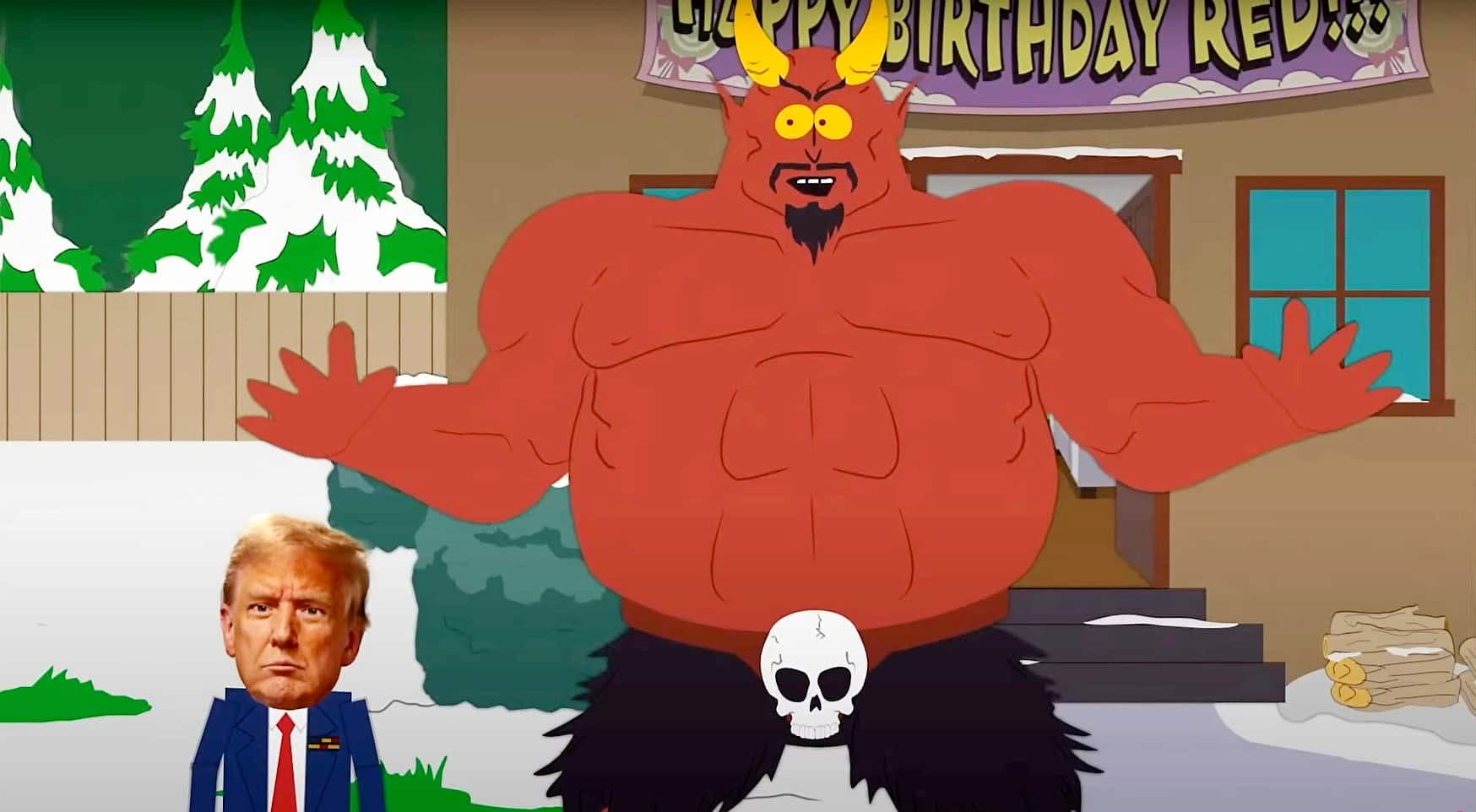 Trump et Satan dans «South Park.