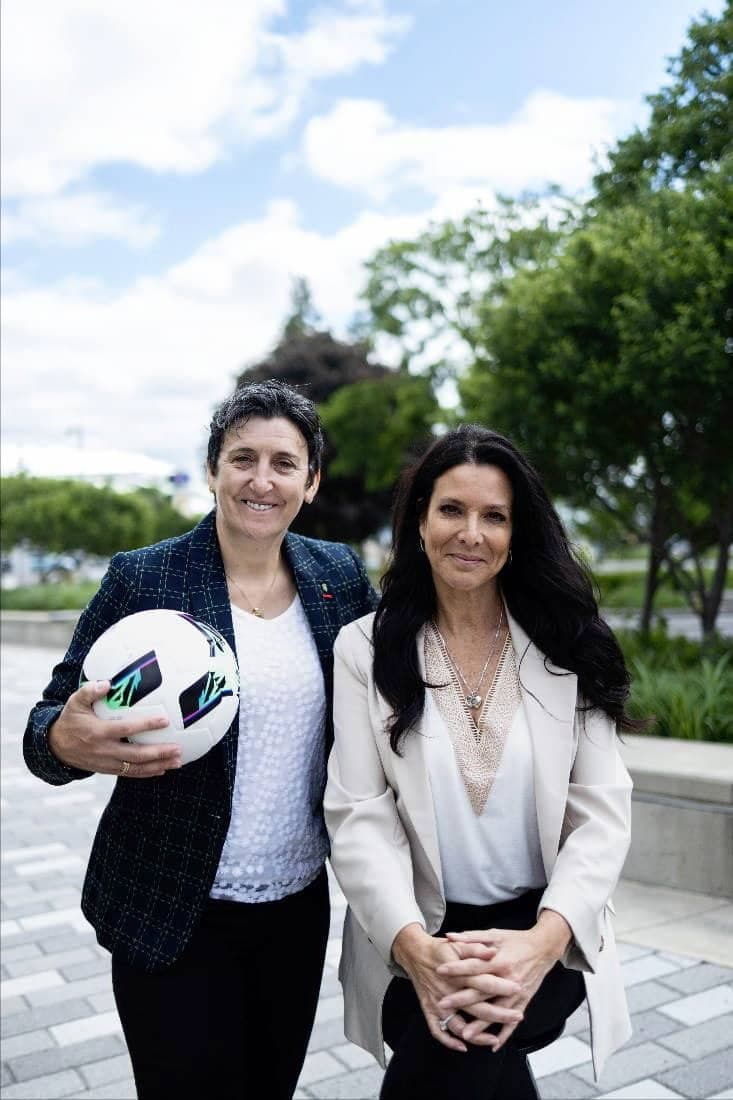Marinette Pichon et Annie Larouche seront directrice sportive et présidente de l'équipe de Montréal de la Super Ligue du Nord, nouvelle ligue professionnelle canadienne de soccer féminin.
