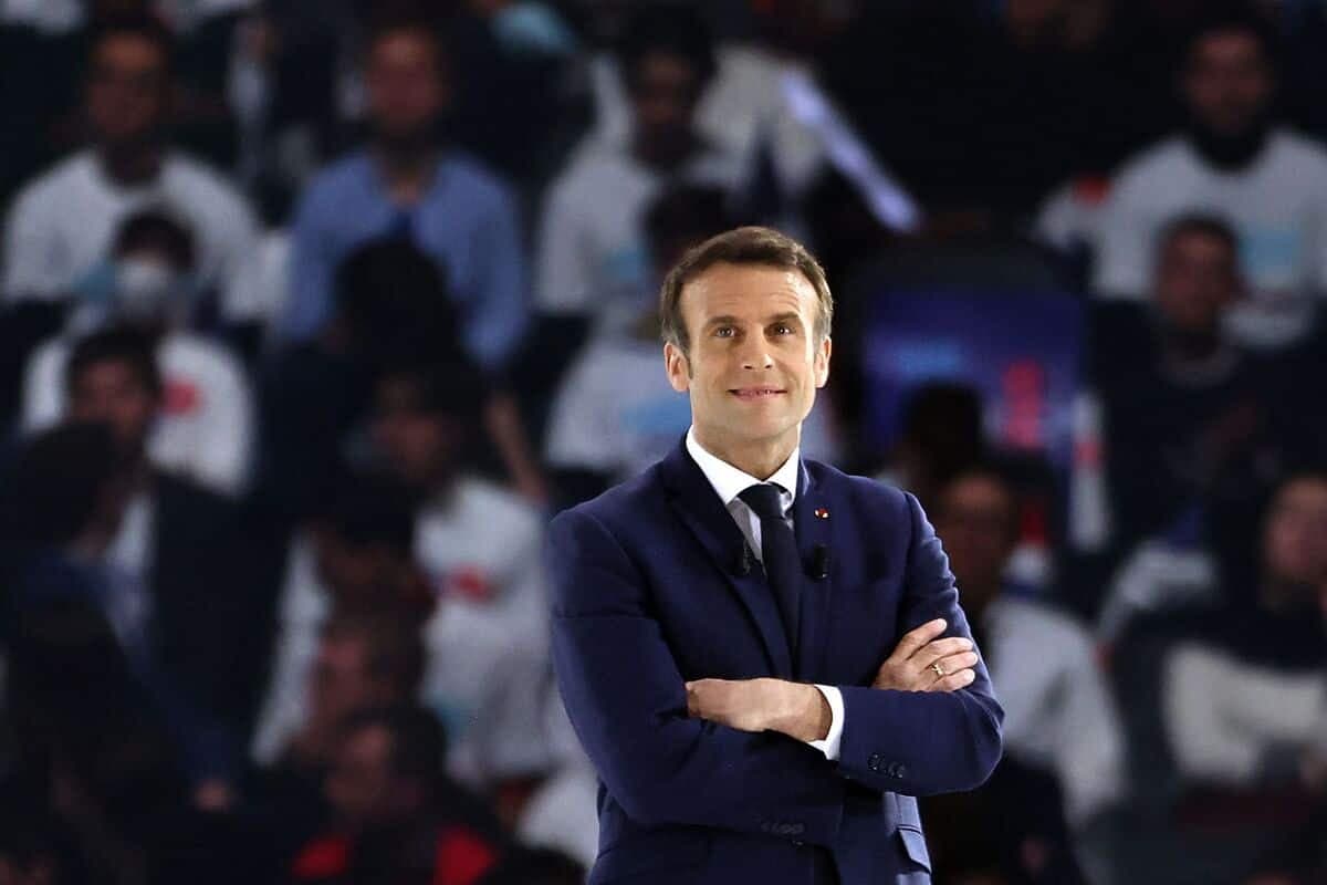 Le président sortant, Emmanuel Macron