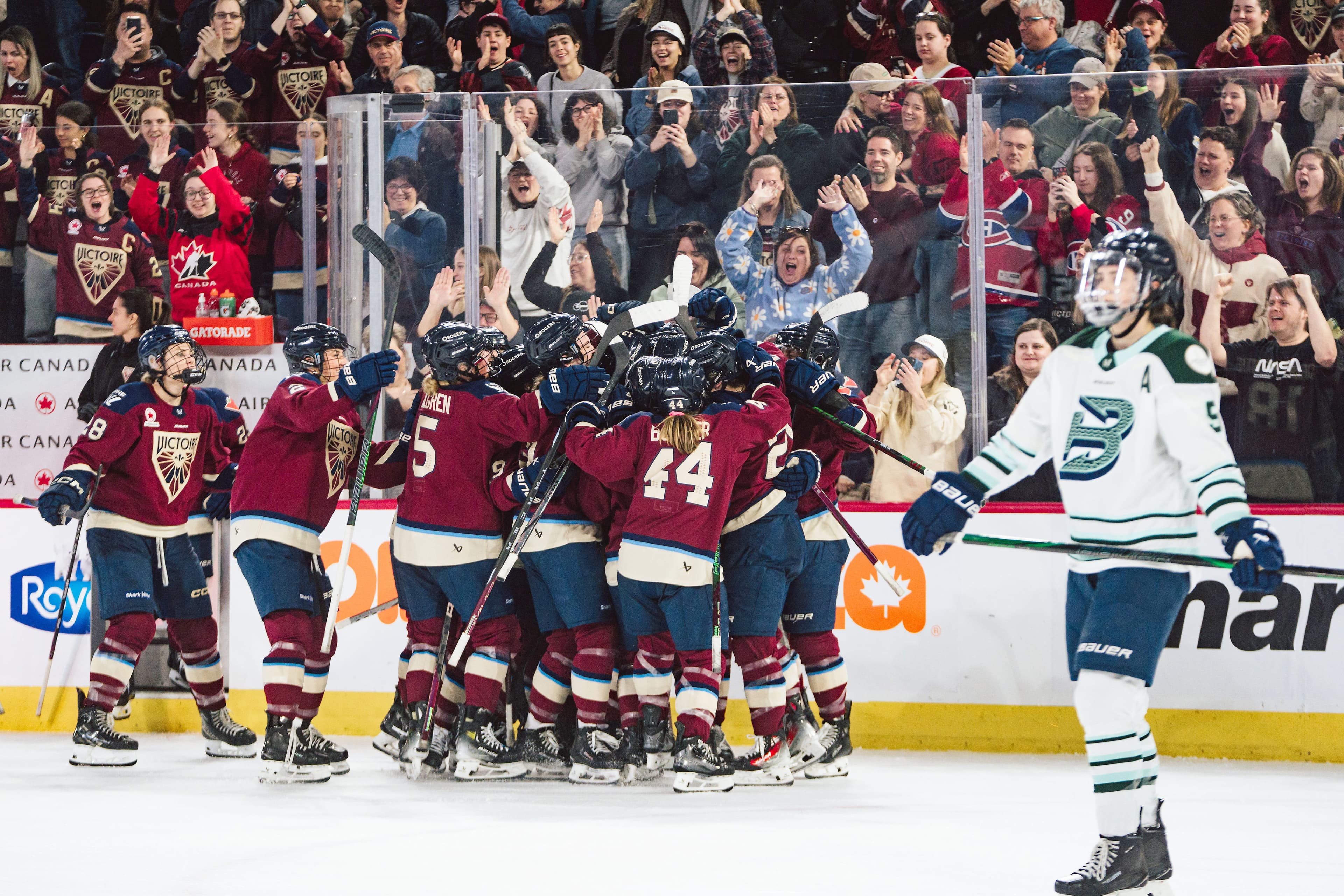 La Victoire de Montréal a vaincu le Fleet de Boston en prolongation, lundi, à la Place Bell de Laval.