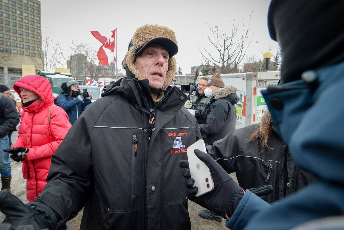 Ronald Morenger, l’instigateur du campement dans le parc de la Confédération à Ottawa.