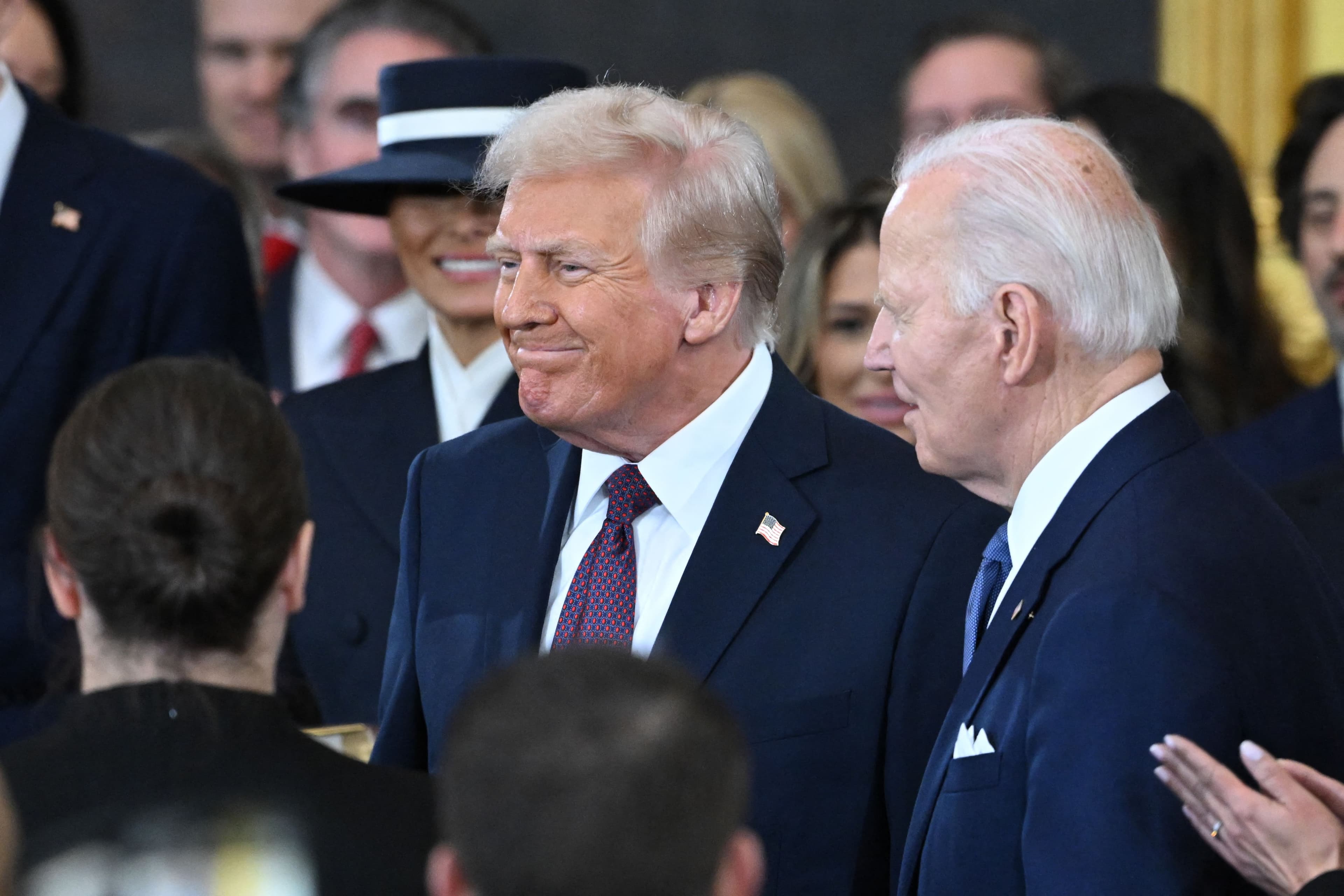 Joe Biden a participé à l'inauguration de Donald Trump, en janvier 2025.