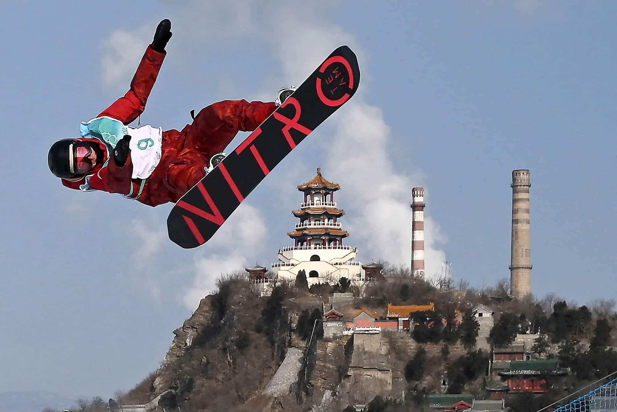Laurie Blouin a tout donné en finale du big air, lundi, mais a dû se contenter de la huitième place.