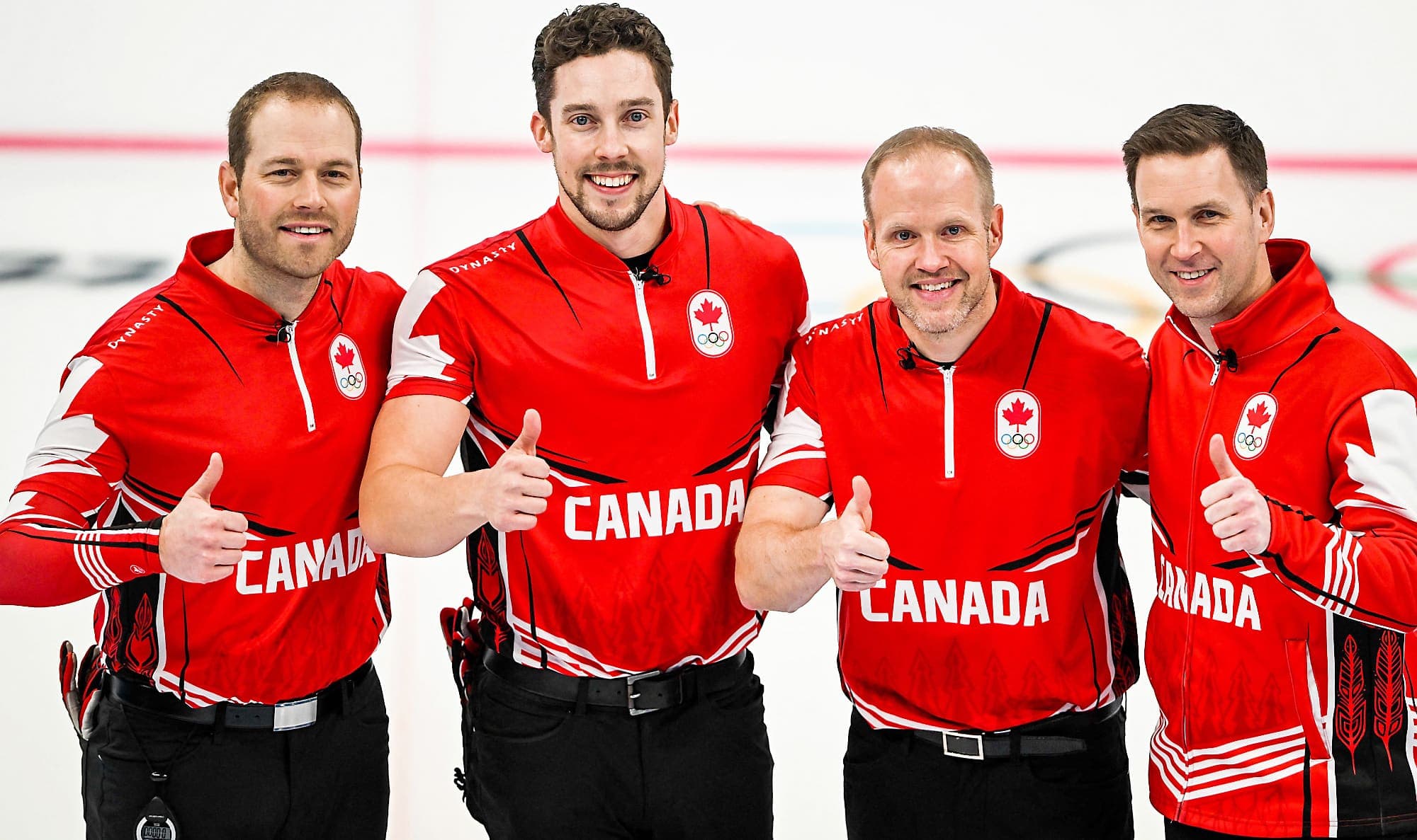 Geoff Walker, Brett Gallant, Mark Nichols et Brad Gushue