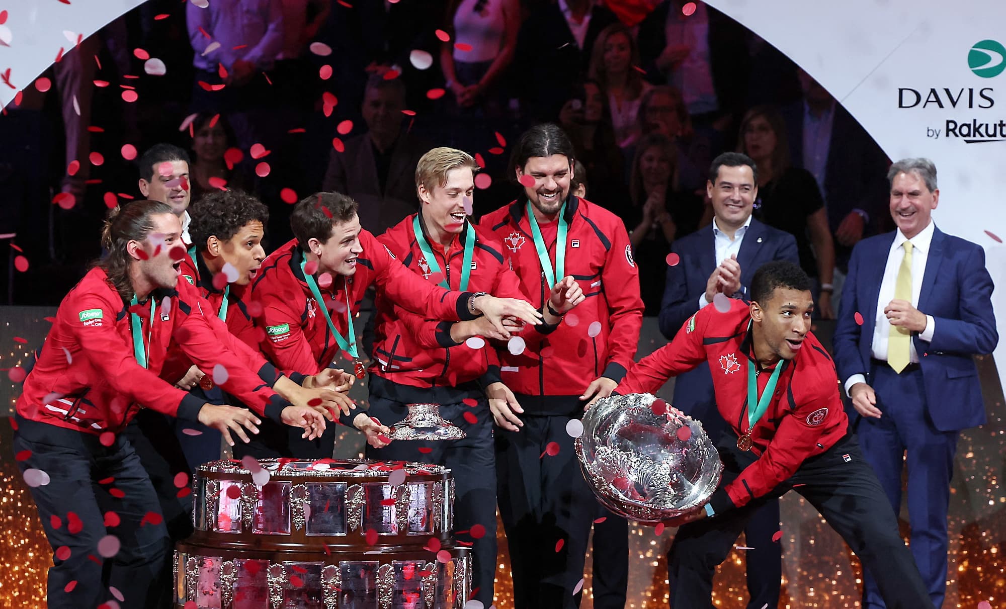 Le Québécois était visiblement très heureux après sa victoire décisive.