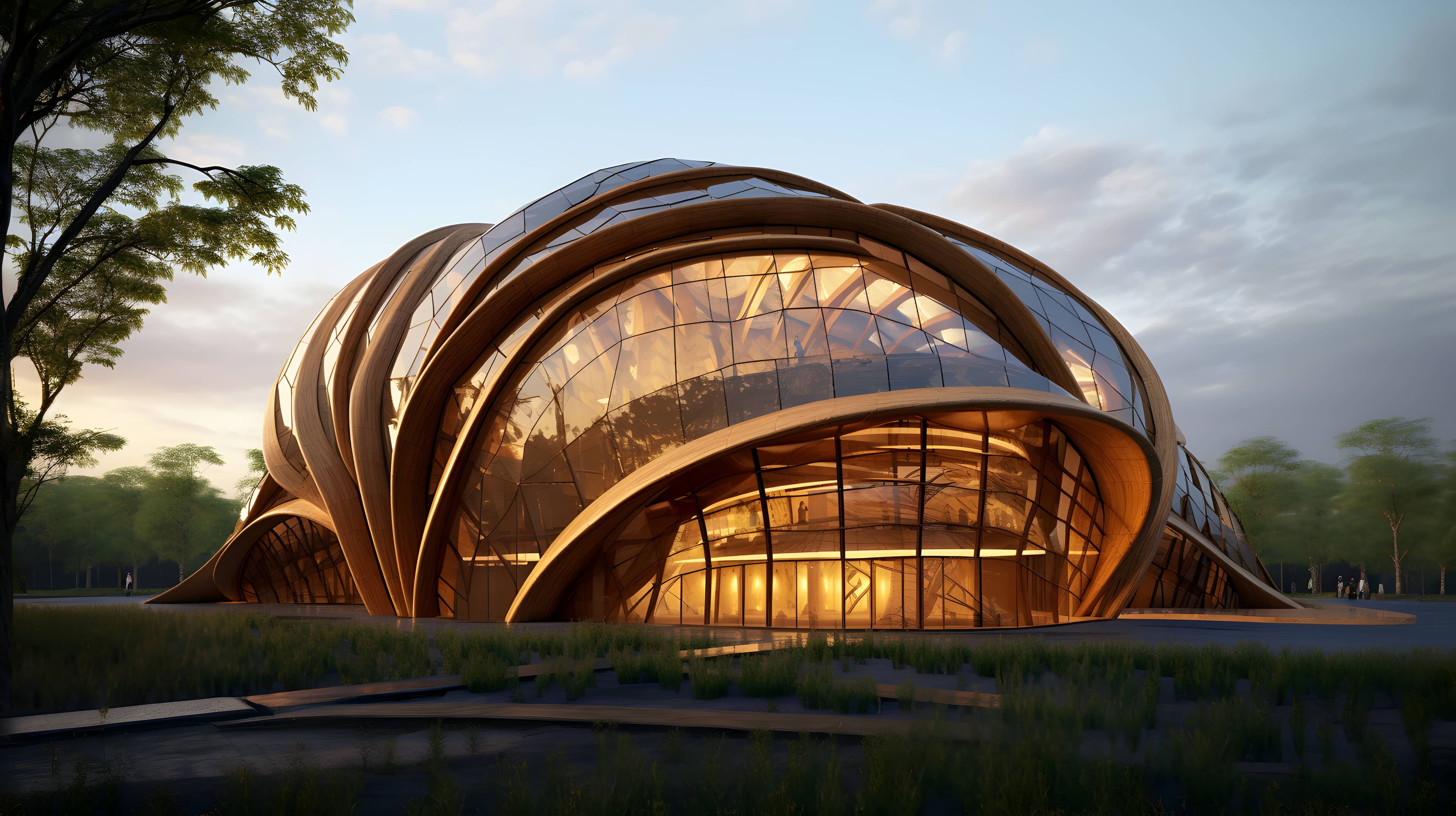 Bâtiments imaginaires s'inspirant de la nature, biomimétisme