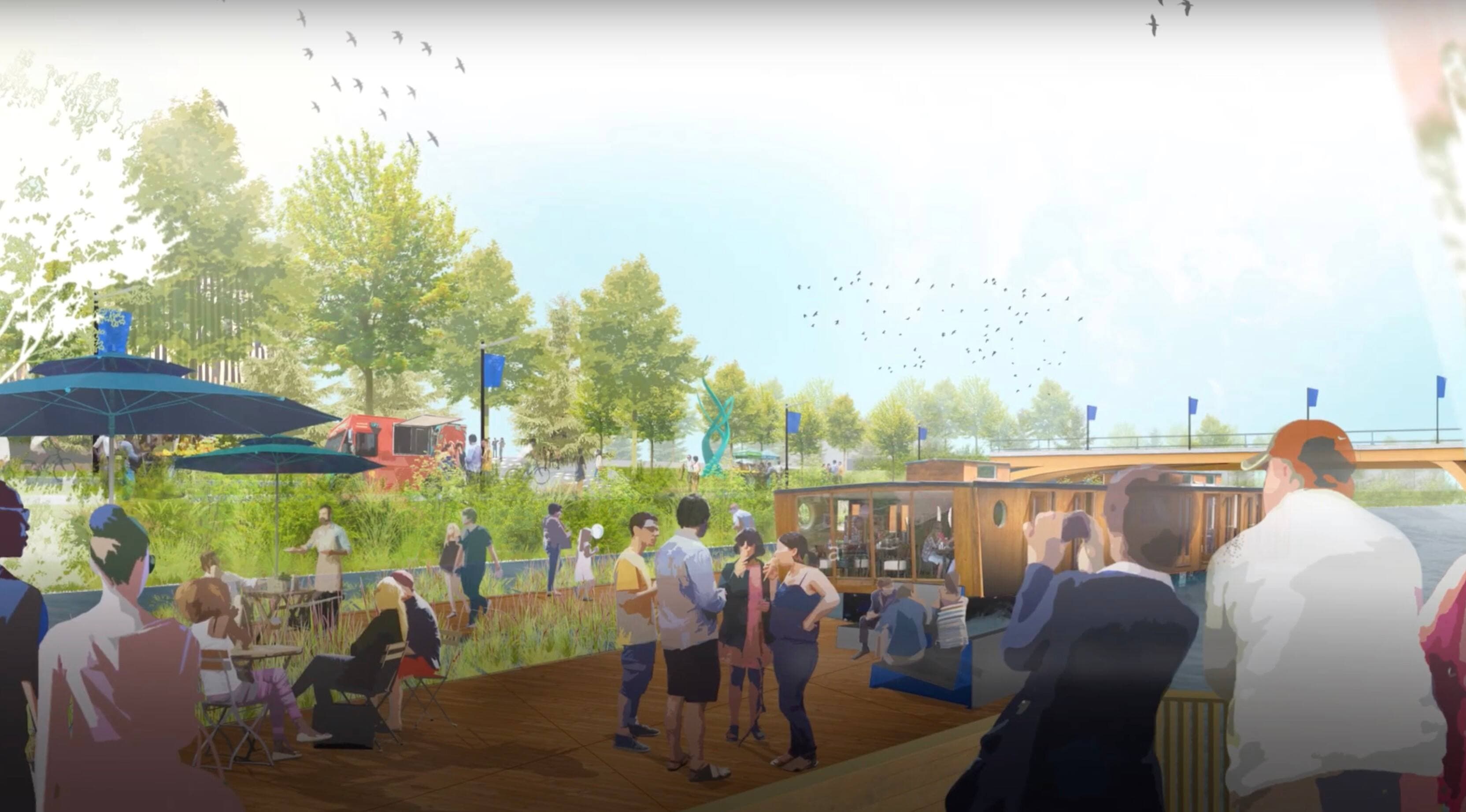 Rivière Saint-Charles, pont Dorchester