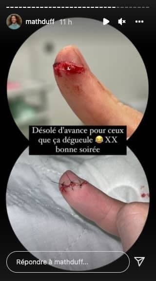 Captures d'écran / Instagram Mathieu Dufour