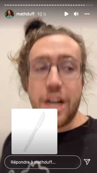 Captures d'écran / Instagram Mathieu Dufour