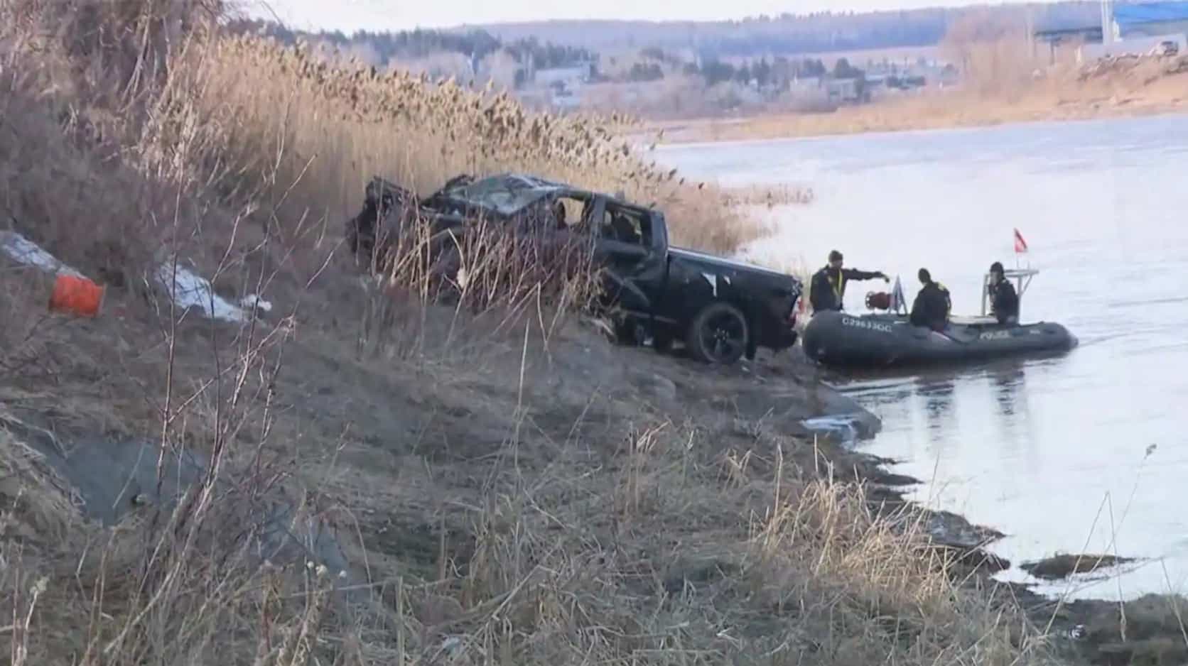 Le véhicule d’un homme qui manque à l’appel a été localisé dans la rivière Chaudière, à Beauceville, le 11 avril dernier.