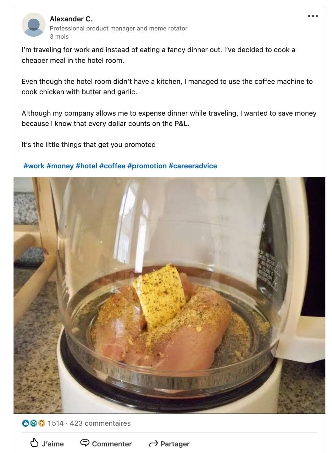 Capture d'écran / LinkedIn