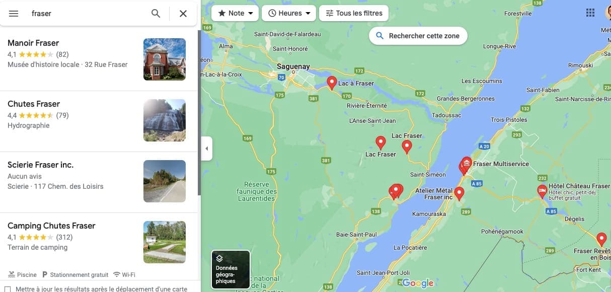 Capture d'écran / Google Maps