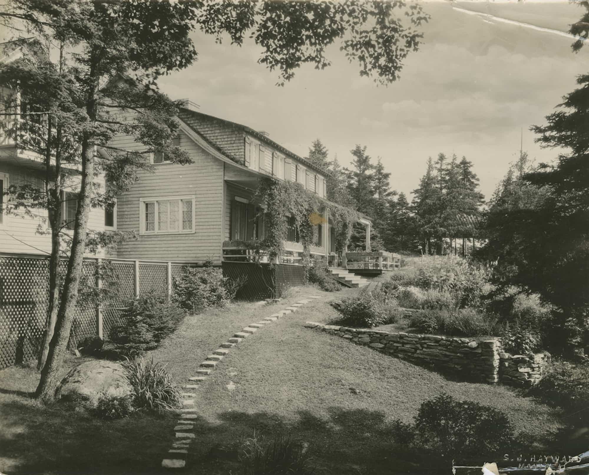 William Howard Taft a passé de nombreux étés dans cette maison de Charlevoix, que l’on voit sur cette photo croquée dans les années 1930.