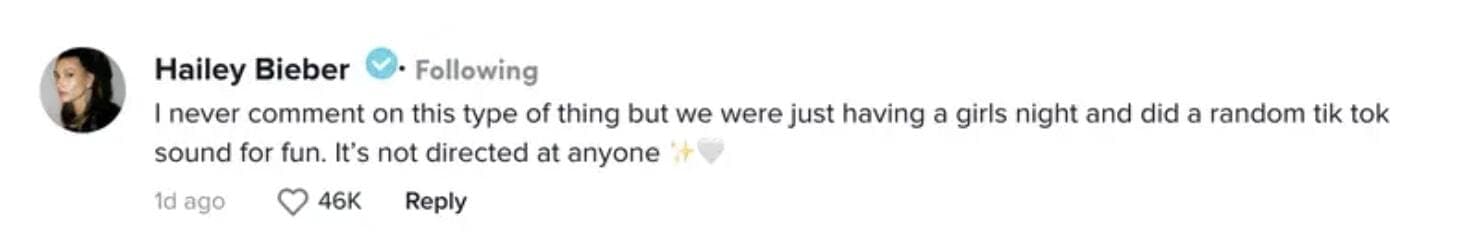 TikTok / Hailey Bieber