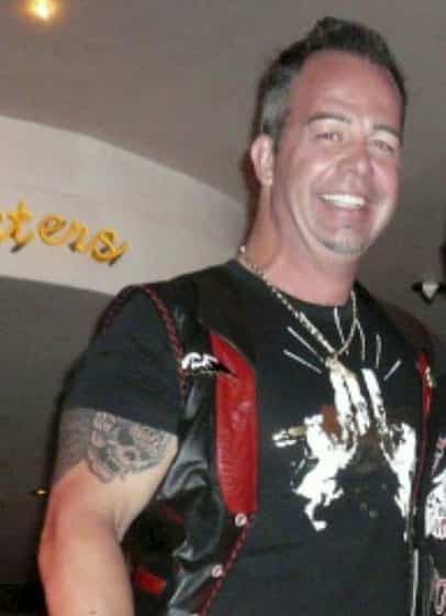 Stéphane «Fess» Plouffe, membre des Hells Angels du chapitre de Montréal. Photo saisie lors de l'opération SharQc