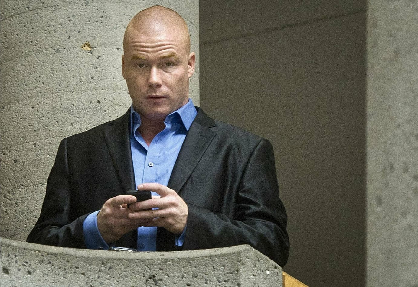 Marc-André Lachance lors d'un passage au palais de justice de Longueuil en 2011.