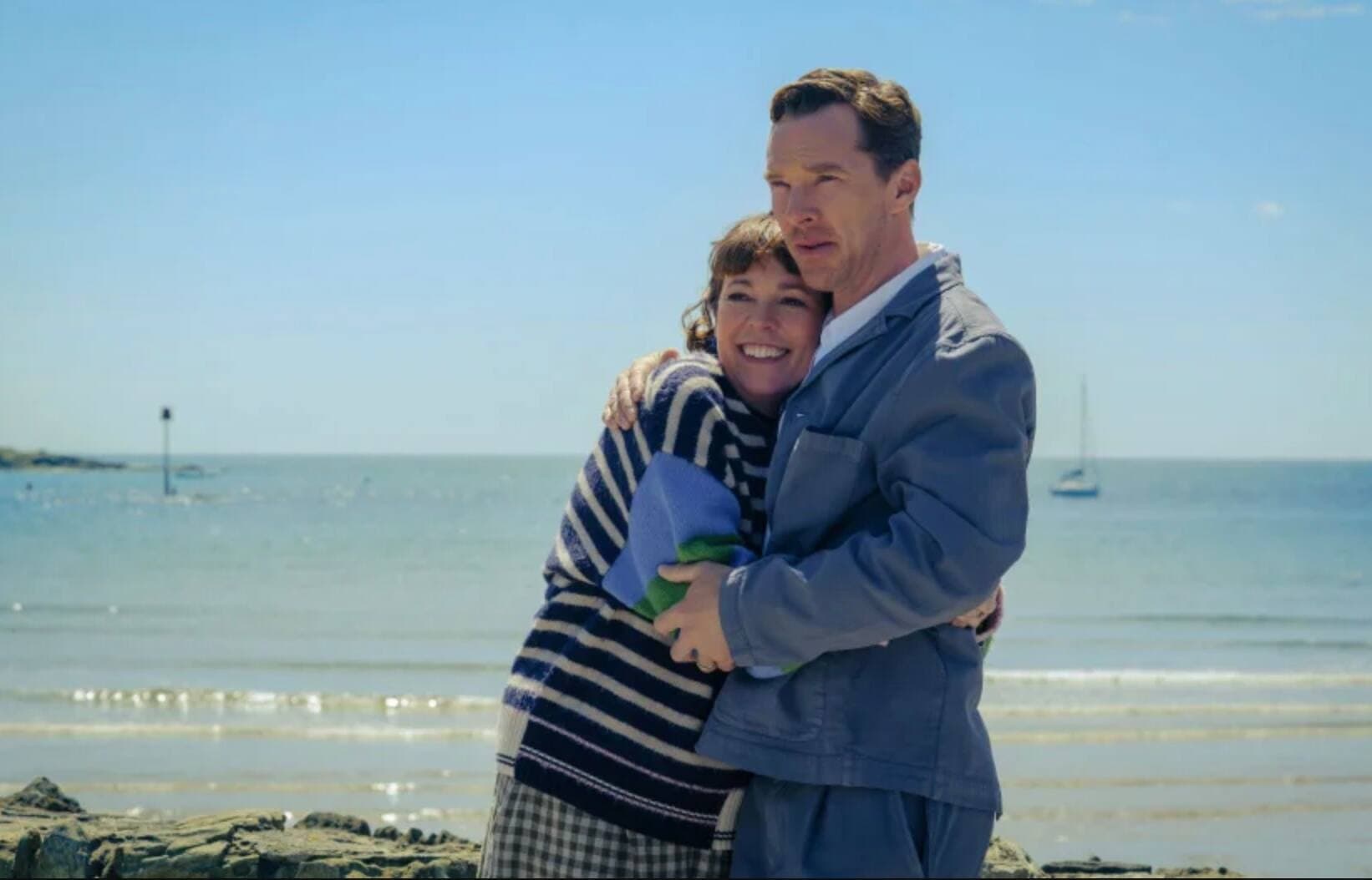Olivia Colman et Benedict Cumberbatch dans une scène du film «The Roses»