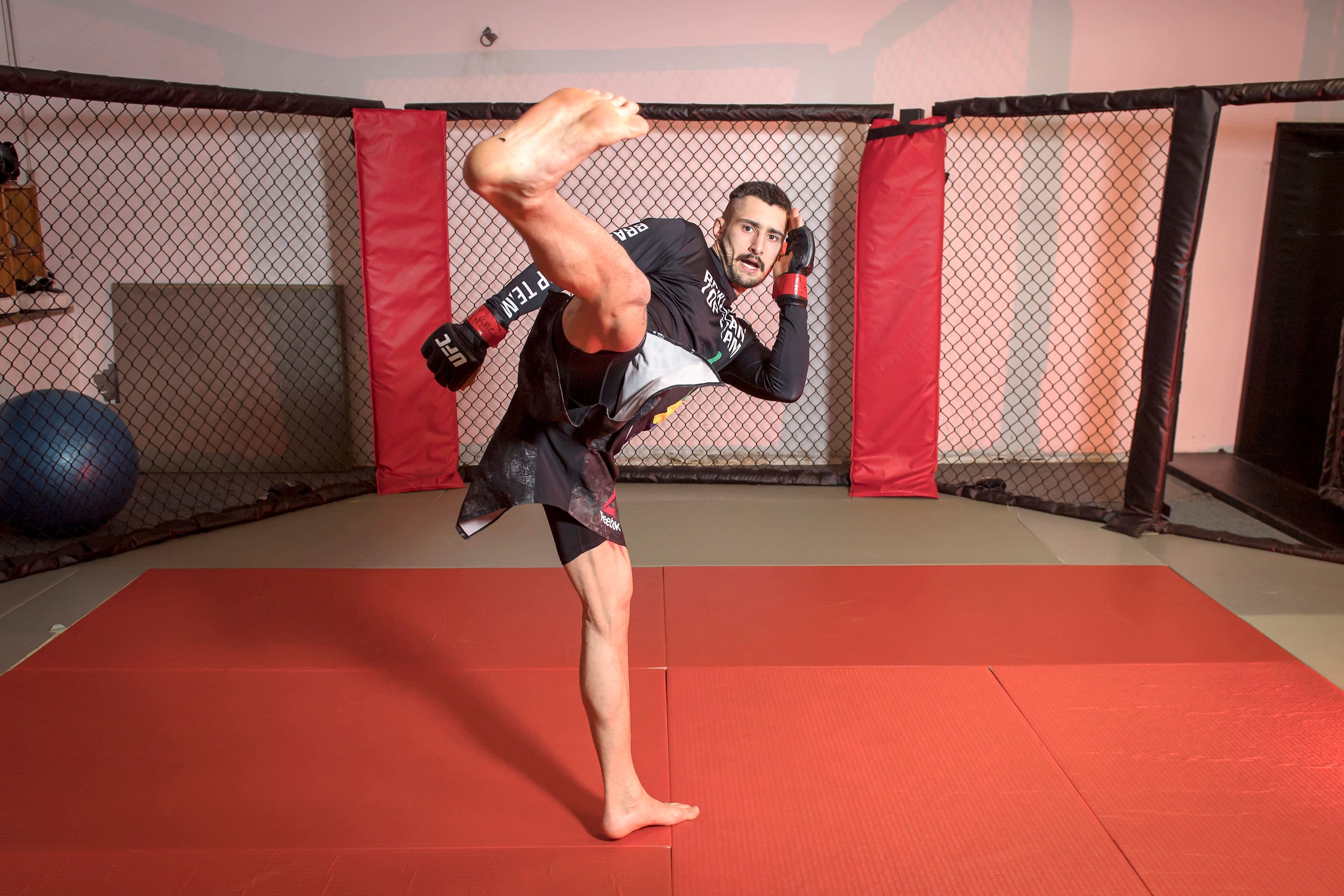 Charles Jourdain saisi récemment en pleine action à l’entraînement au club BTT Canada.