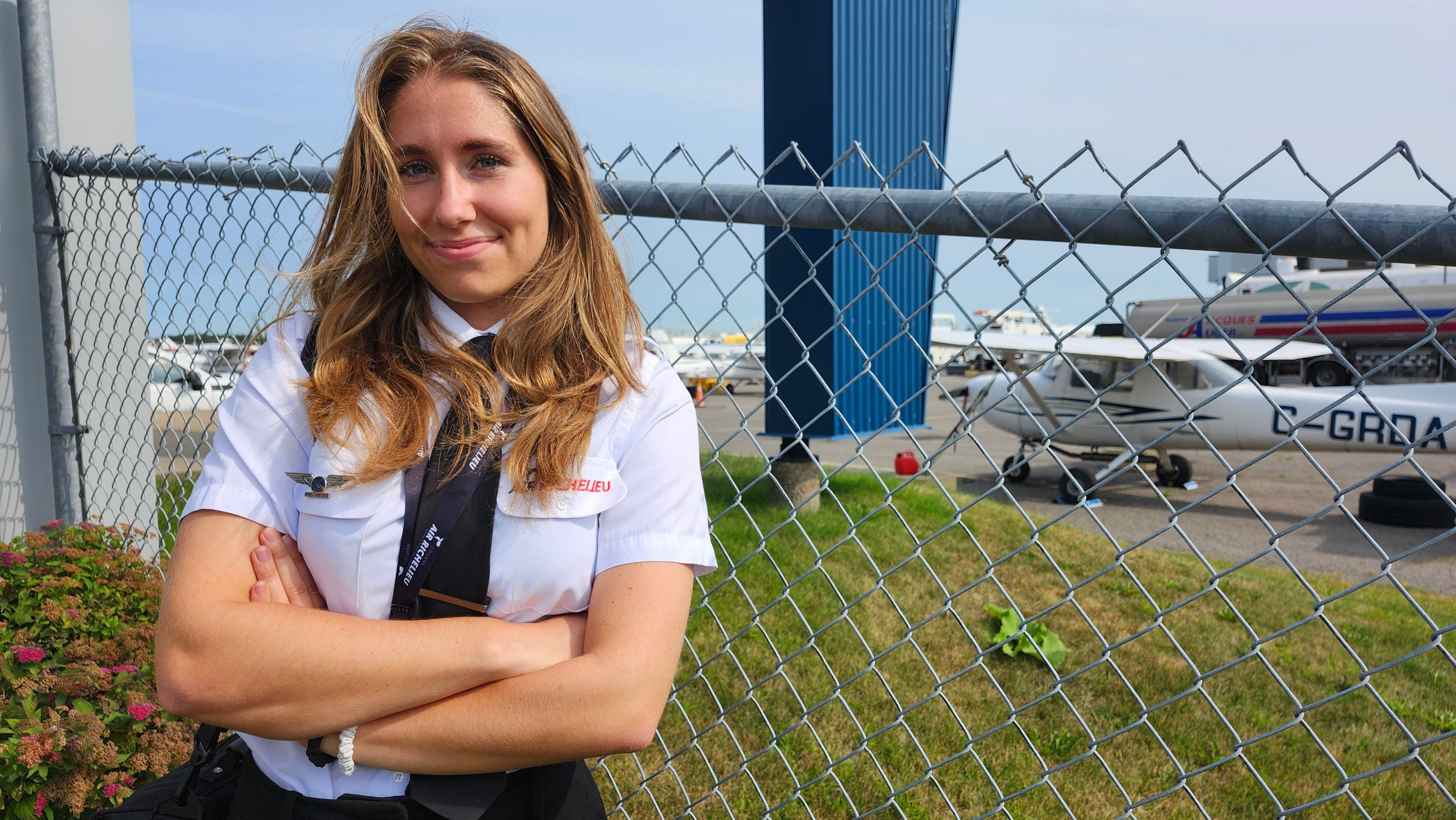 Cindy Beausse, 22 ans, étudiante pilote qui fait son attestation d’études collégiales (AEC).