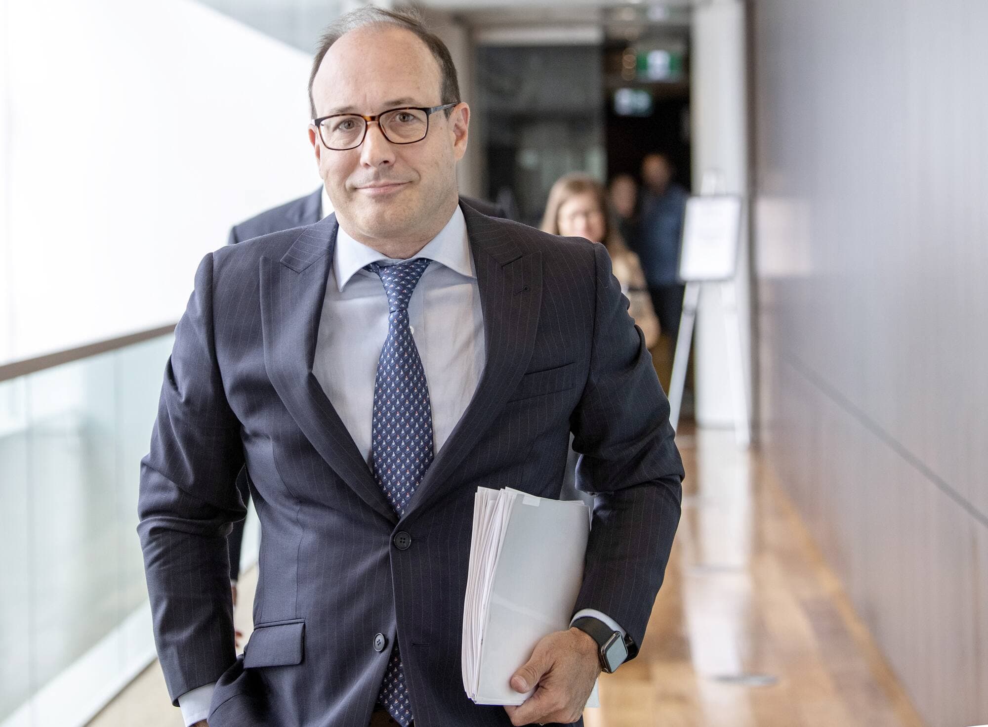 Le président et chef de la direction de la Caisse de dépôt et placement du Québec Charles Emond a commenté, ce mercredi, en point de presse, à Montréal, les résultats semestriels du bas de laine des Québécois.