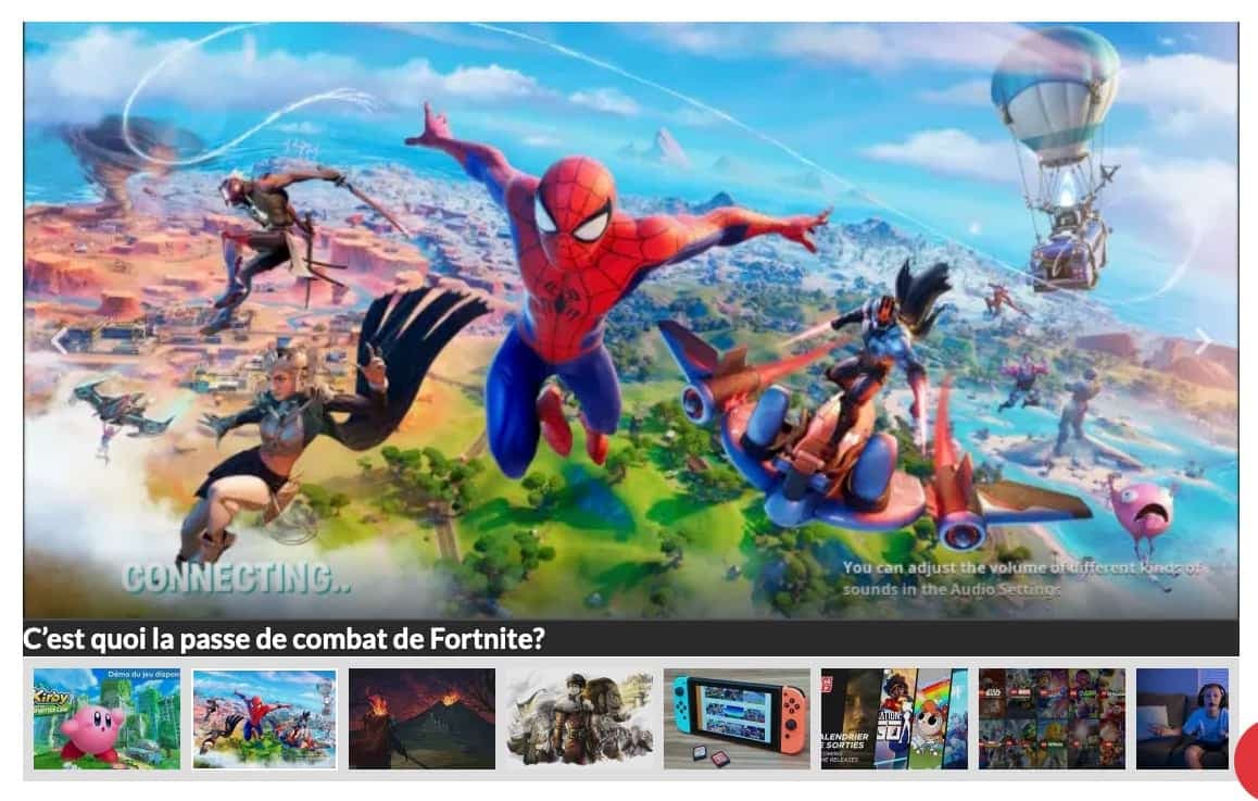 Capture d'écran sur Fortnite