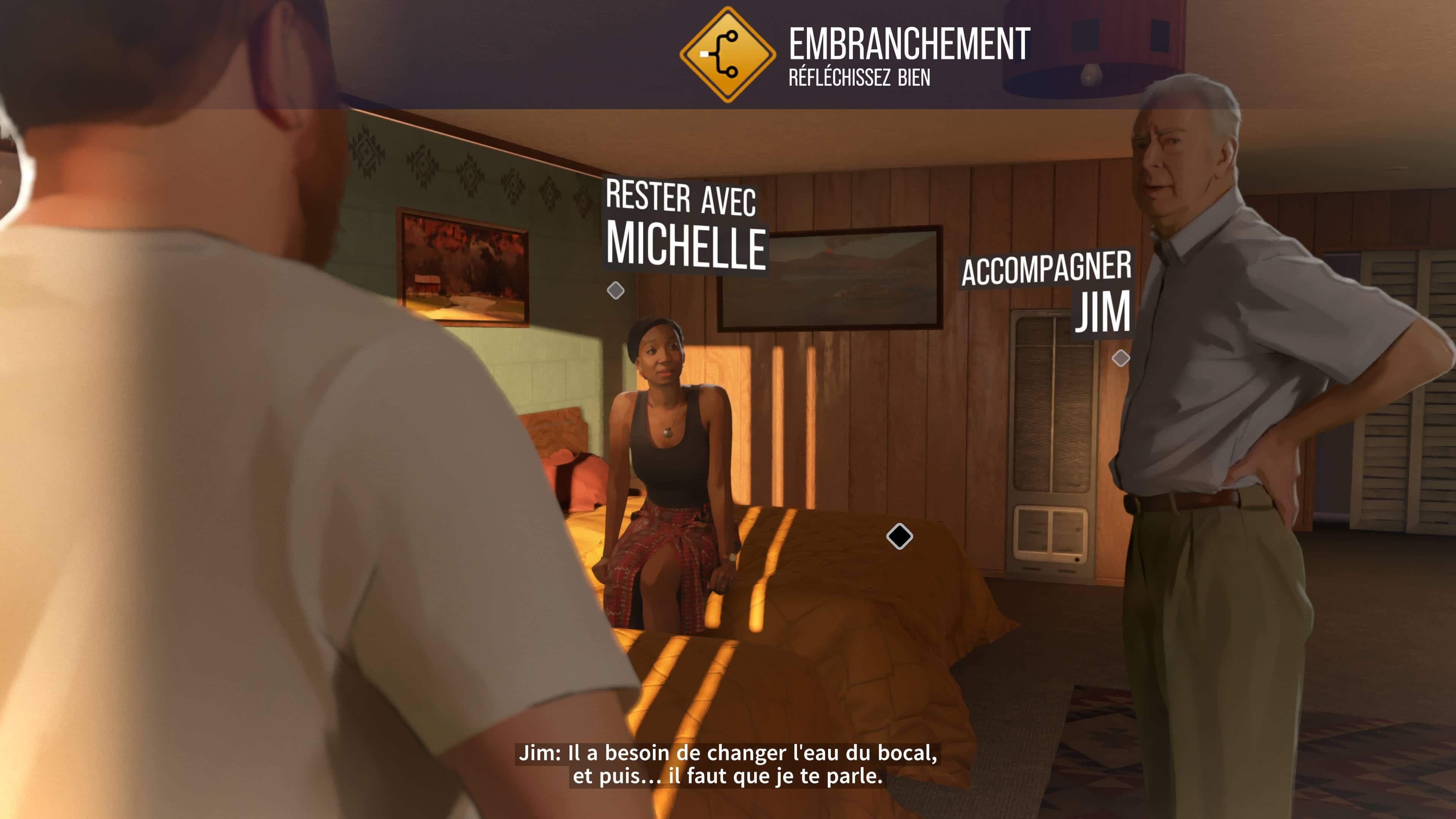 Vous contrôlez l’histoire d’As Dusk Falls.