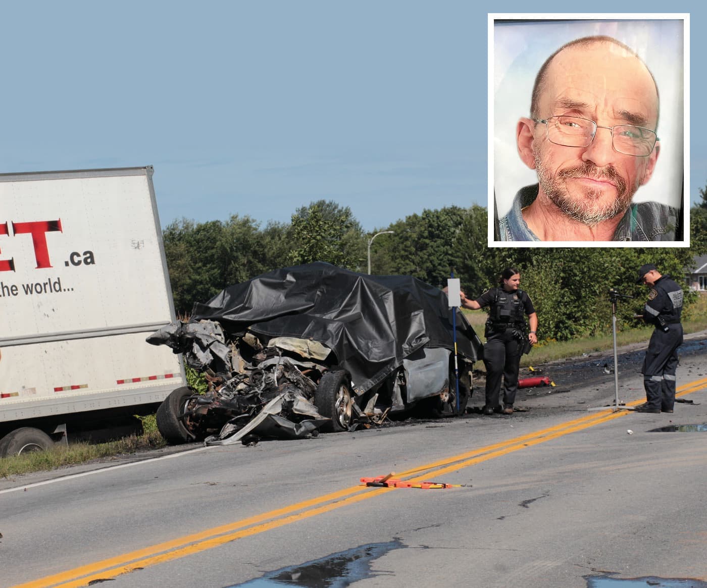 Pierre Morin, qui a été victime d'une fraude amoureuse, s'est enlevé la vie le 2 septembre 2022 en causant une collision sur la route.