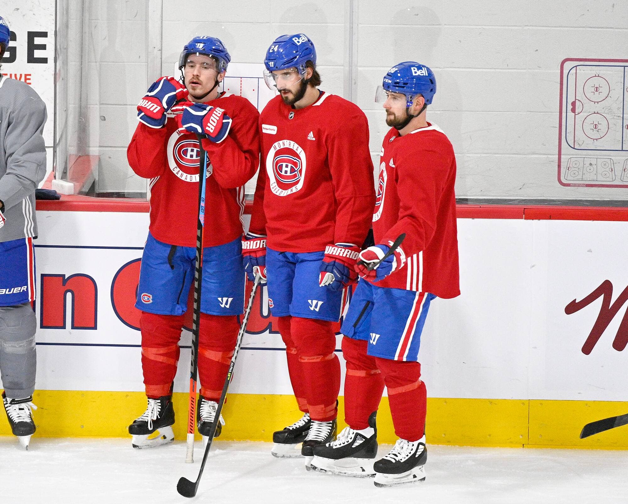 Gallagher formait un trio avec Danault et Tatar depuis deux saisons. Ses partenaires qu’on voit avec lui lors d’un entraînement en mai dernier ne seront plus à ses côtés.