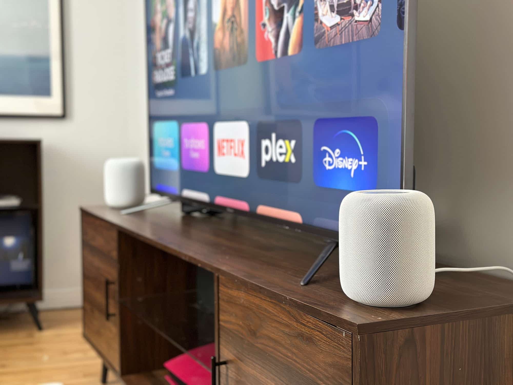 On peut utiliser deux HomePod avec sa télé.