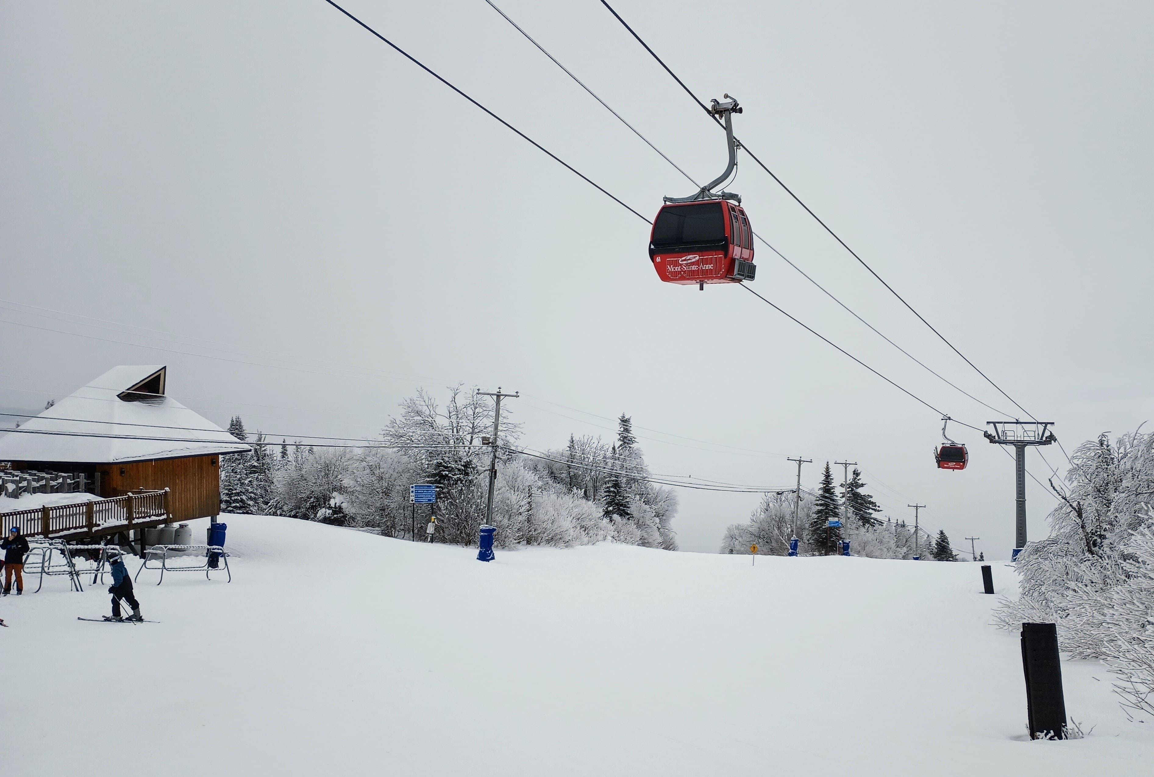 Le Mont-Sainte-Anne en mars 2024.