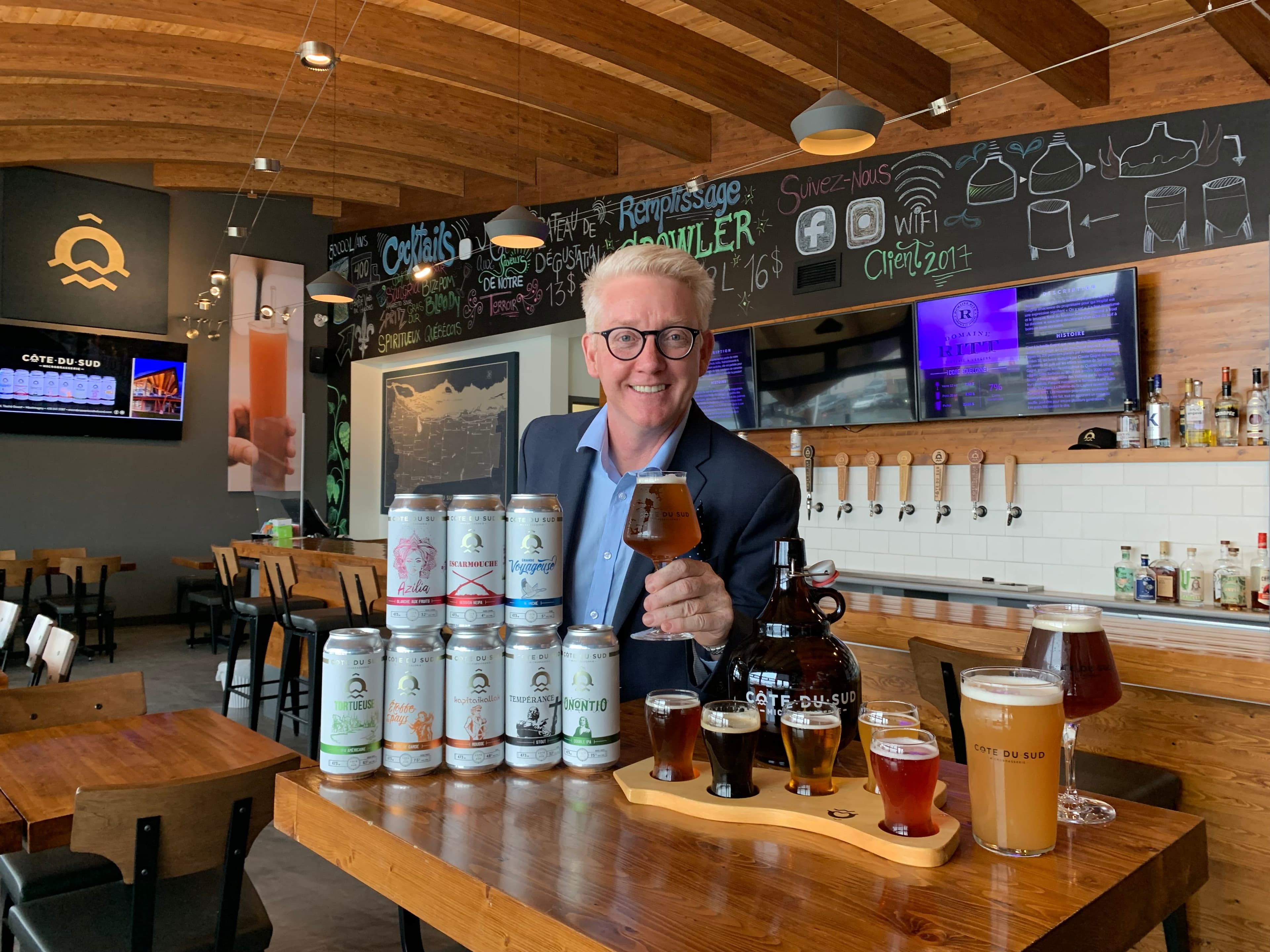 Donald «Archy» Beaudry est heureux du nouveau défi qui l’attend à la Microbrasserie Côte-du-Sud, à Montmagny.