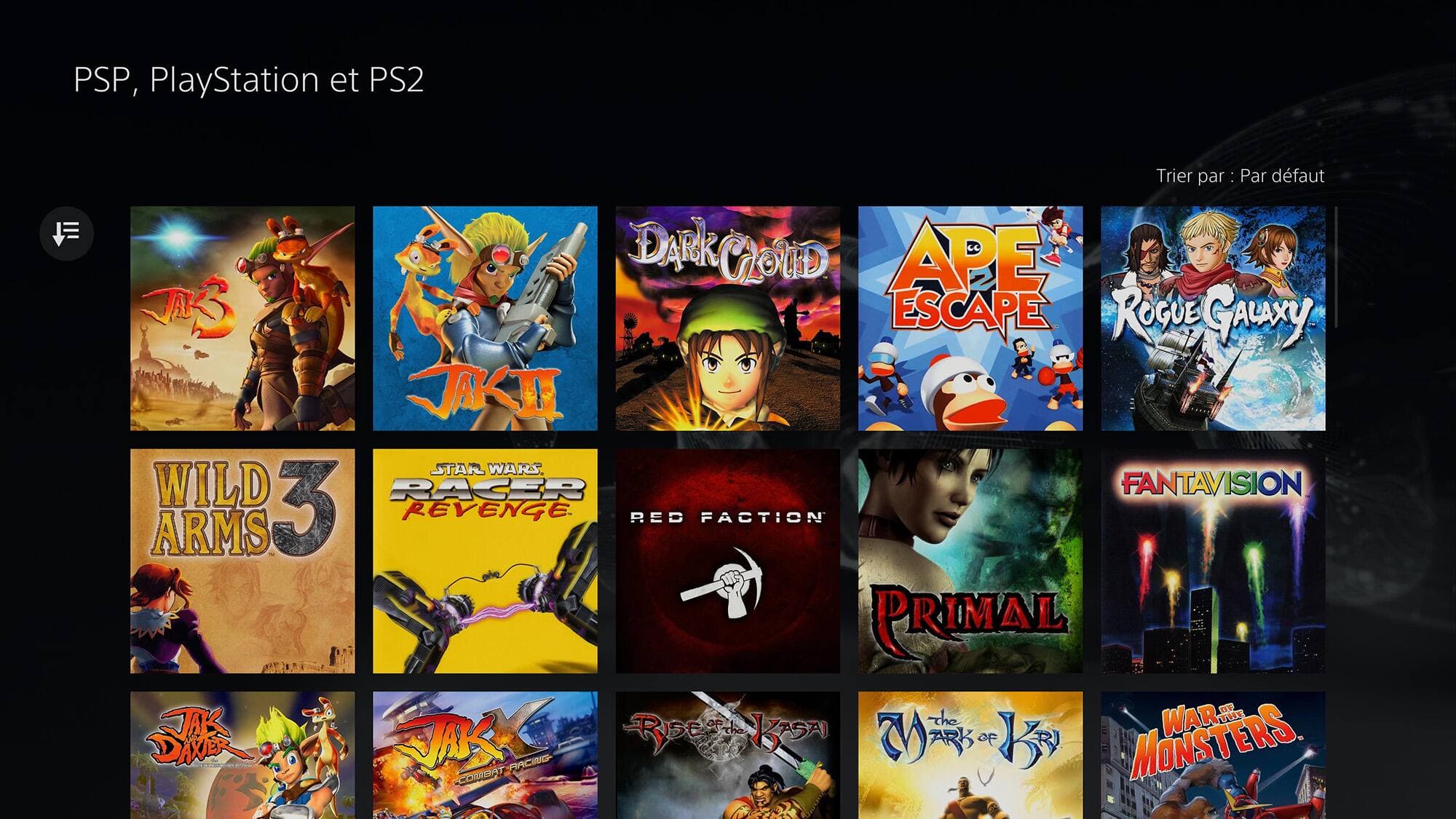 Le forfait PS Plus Premium offre des jeux PSP, PS1, PS2 et PS3.
