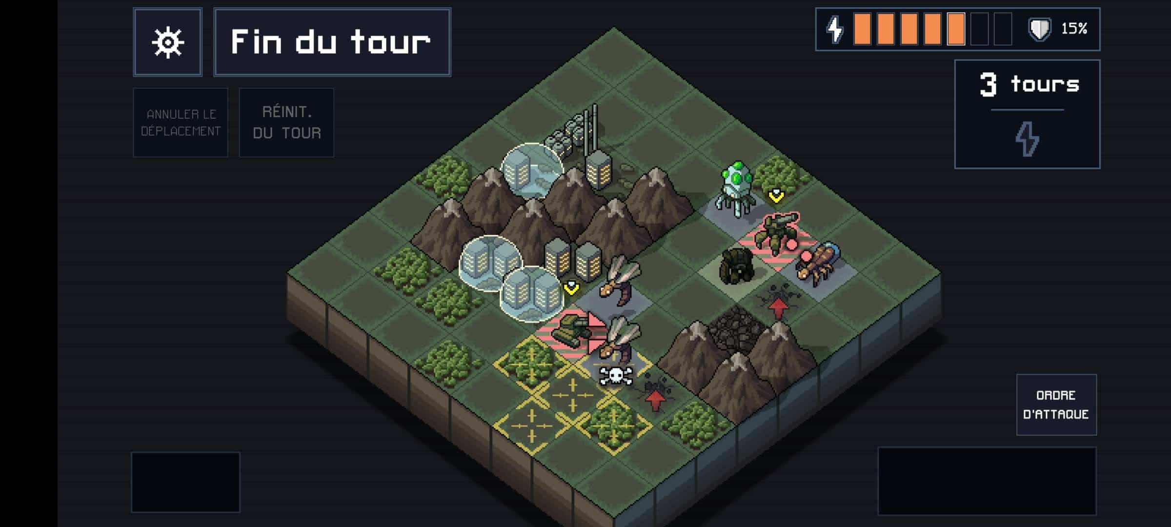 Le jeu mobile Into the Breach. Capture d’écran : Maxime Johnson/Netflix.