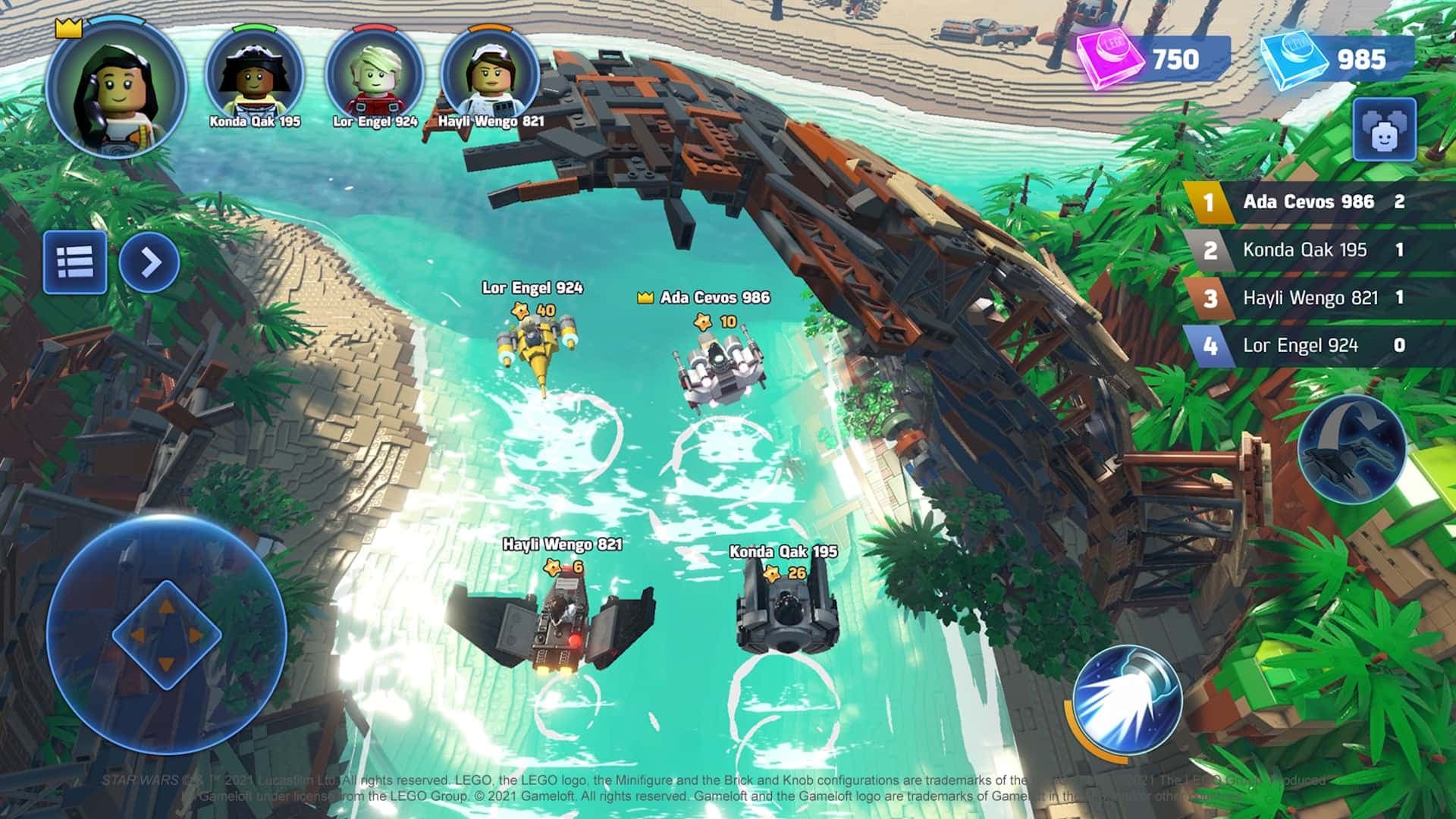 Capture d'écran du jeu Lego Star Wars: Castaways