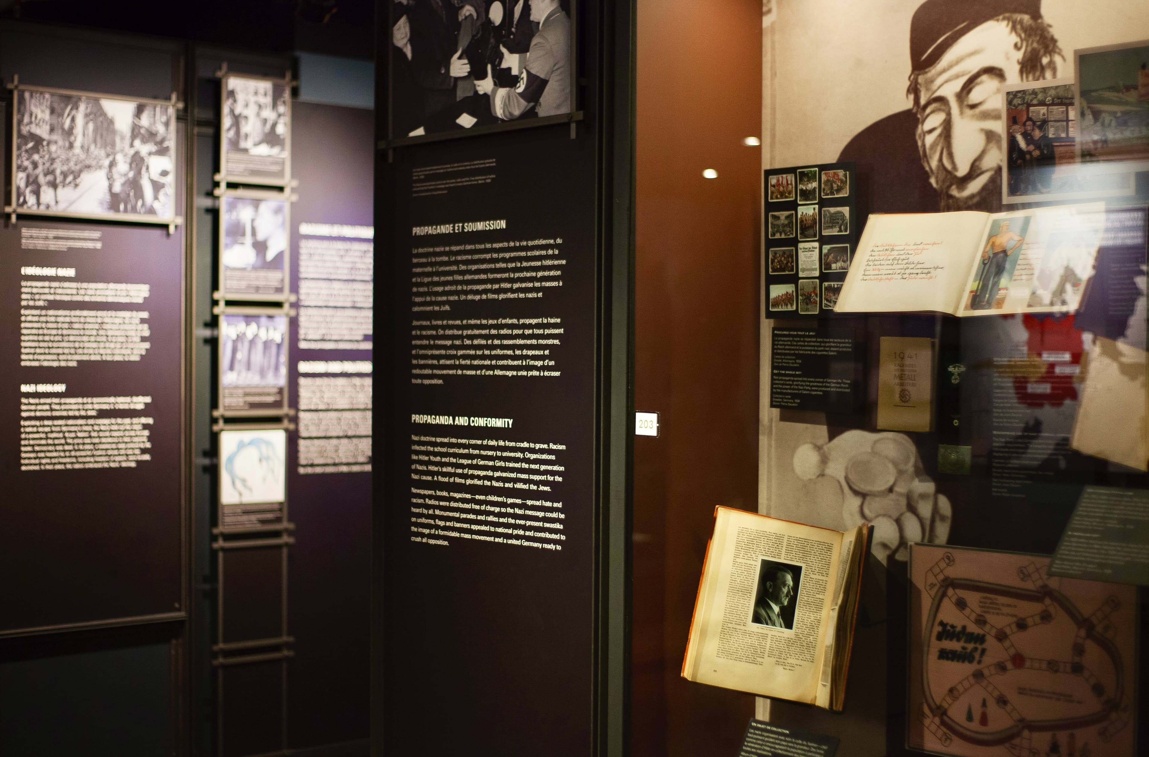 Exposition permanente du Musée de l'Holocauste Montréal